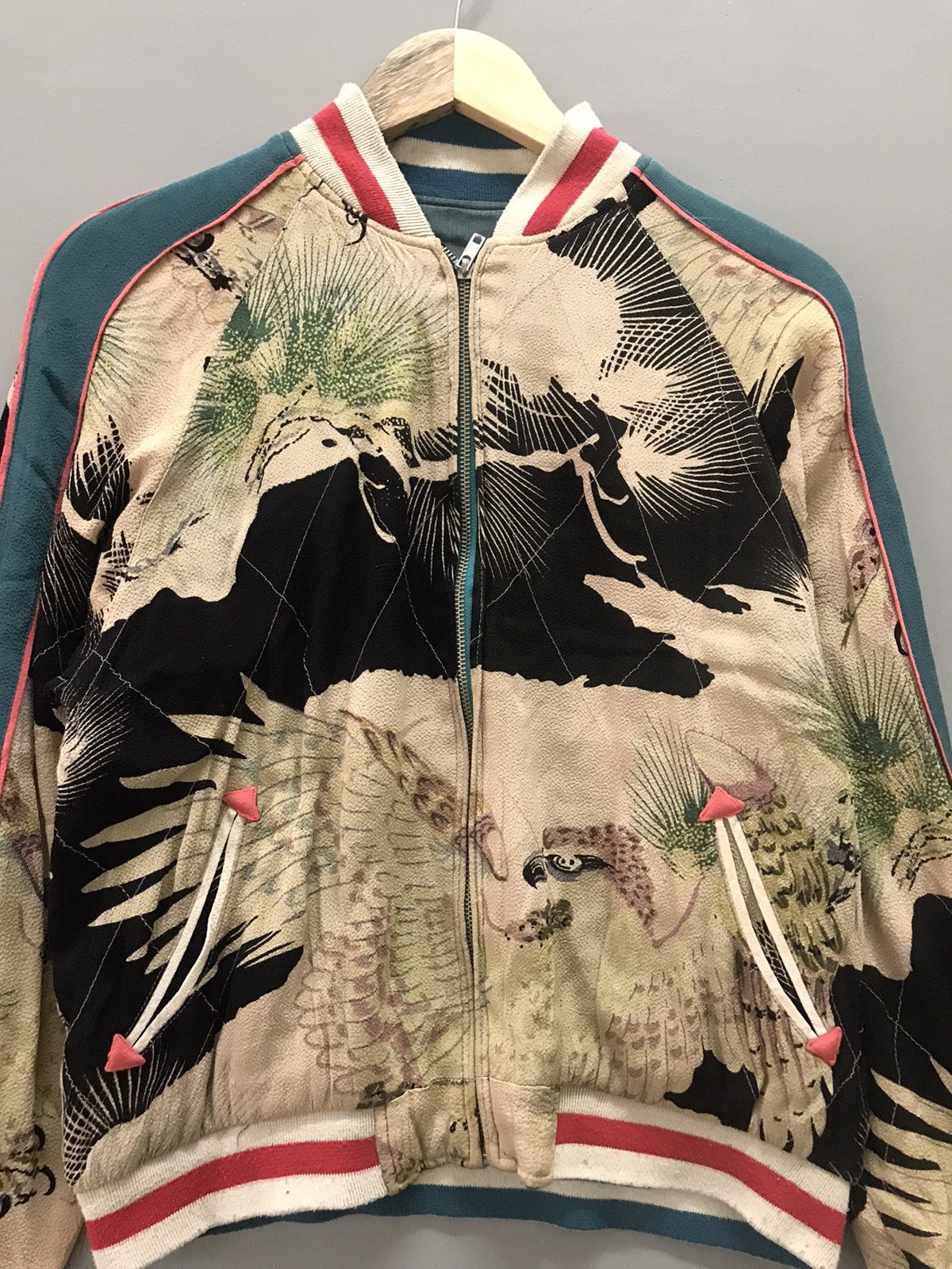 Vintage Vintage Sukajan Souvenir Rayon Crepe ReversibleJacket Size US S / EU 44-46 / 1 - 7 Thumbnail