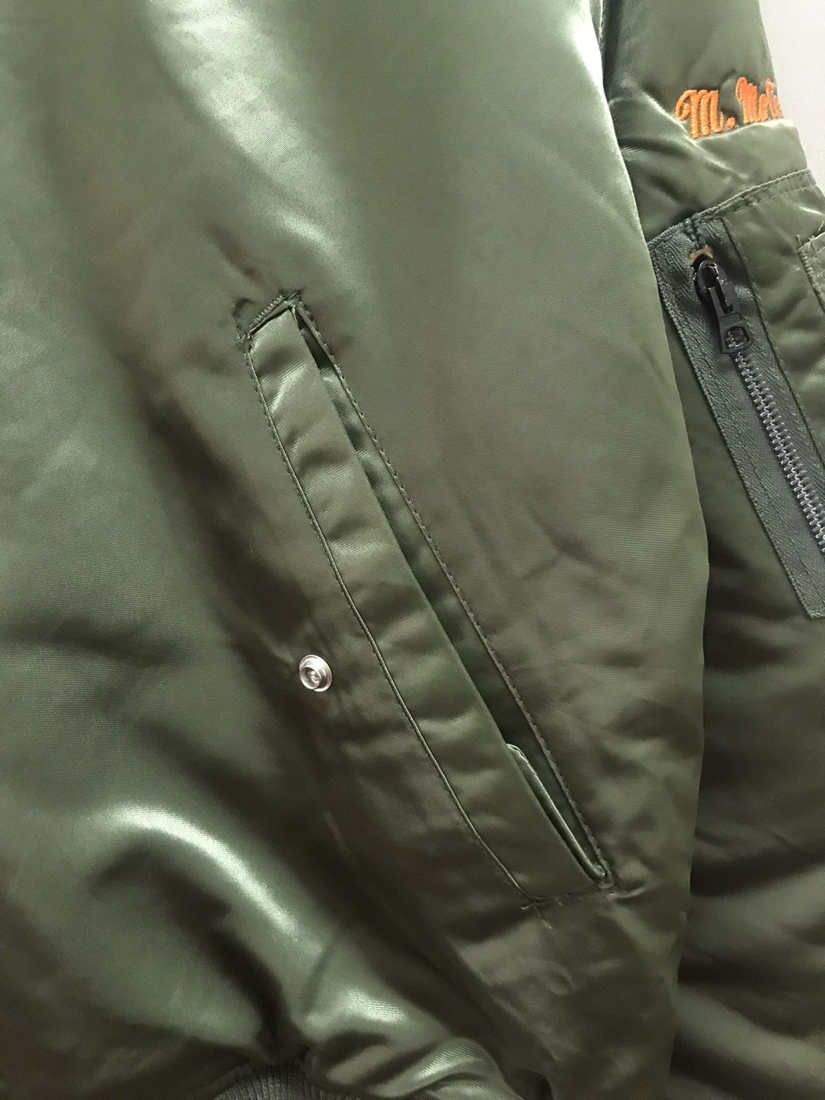 Vintage Vintage 80s Contra Bass MA-1 Military Bomber Jacket Size US XL / EU 56 / 4 - 6 Thumbnail