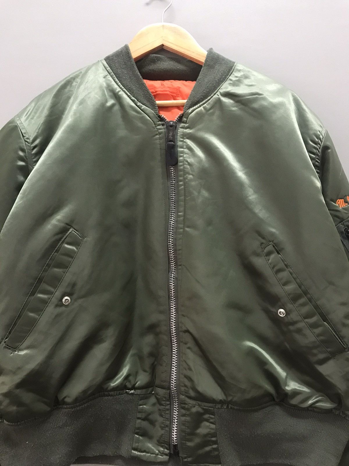 Vintage Vintage 80s Contra Bass MA-1 Military Bomber Jacket Size US XL / EU 56 / 4 - 5 Thumbnail