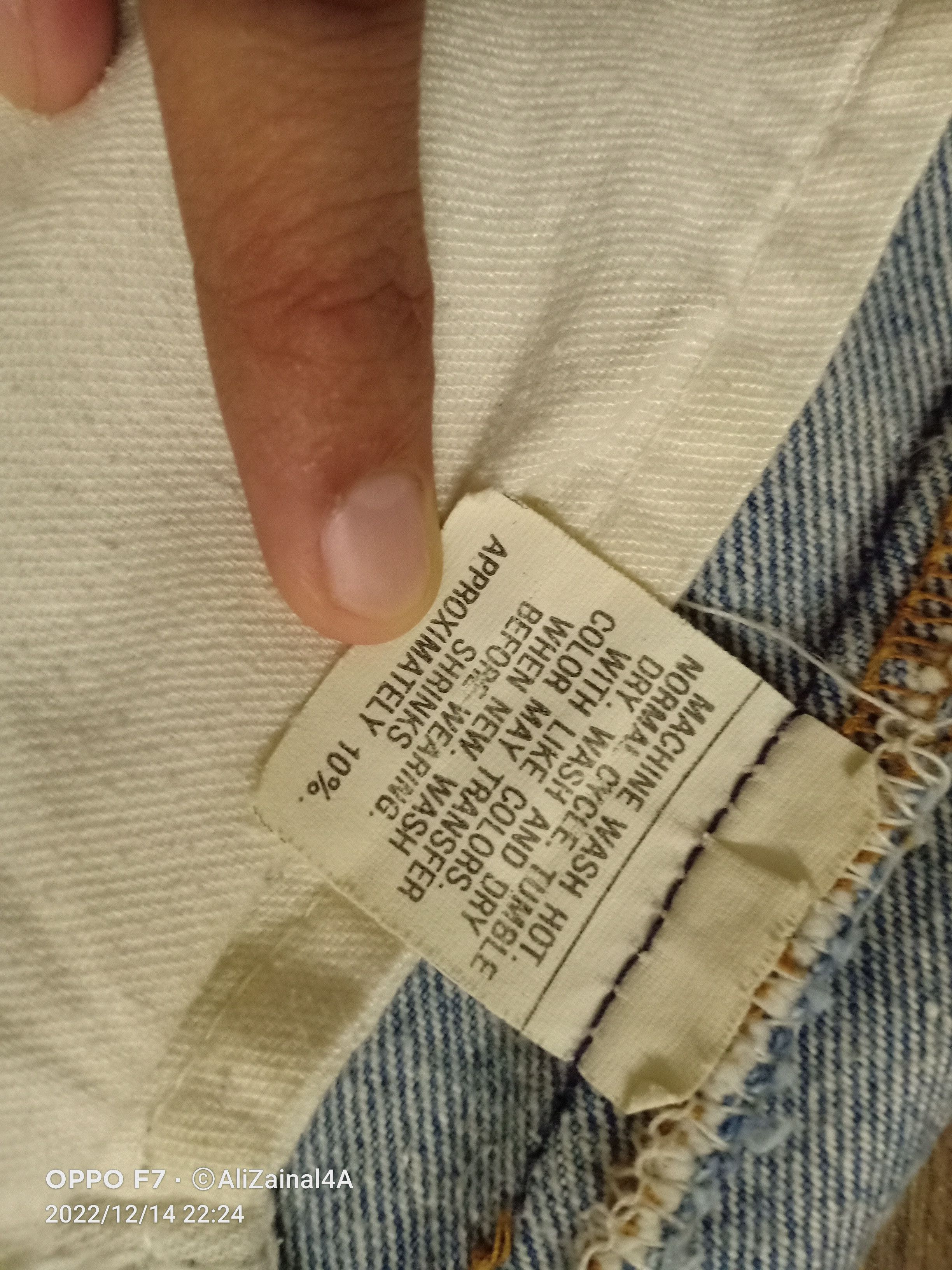 Levi's × Vintage Rare Vtg 80's Levis Beautiful Cloudy faded Copper Thread Size US 28 / EU 44 - 9 Thumbnail
