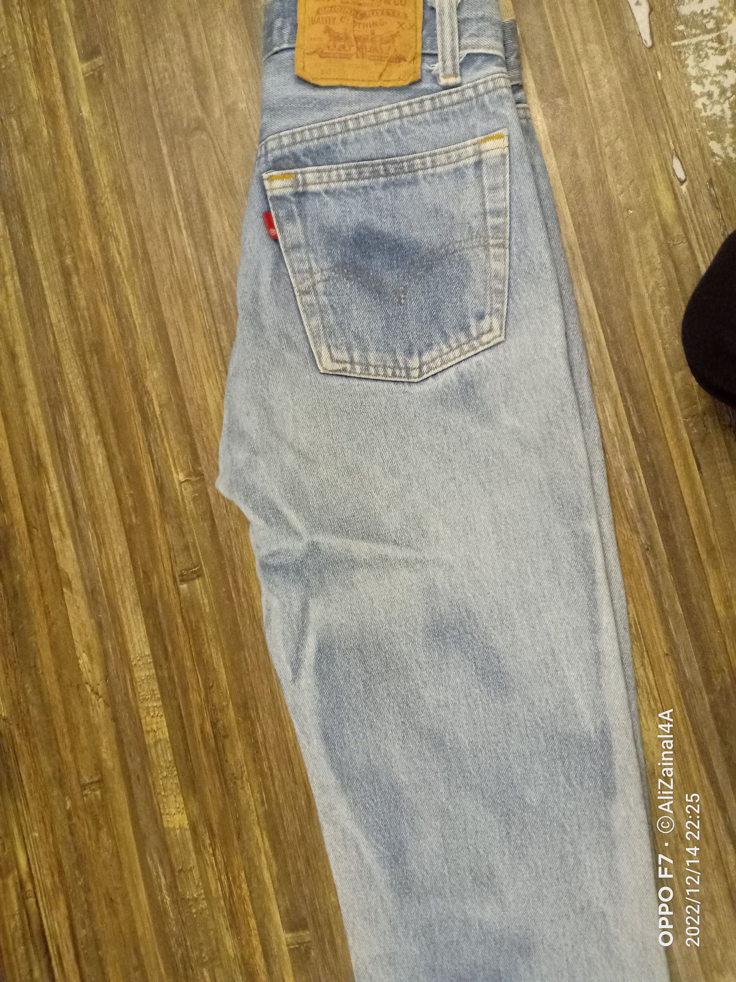 Levi's × Vintage Rare Vtg 80's Levis Beautiful Cloudy faded Copper Thread Size US 28 / EU 44 - 11 Thumbnail