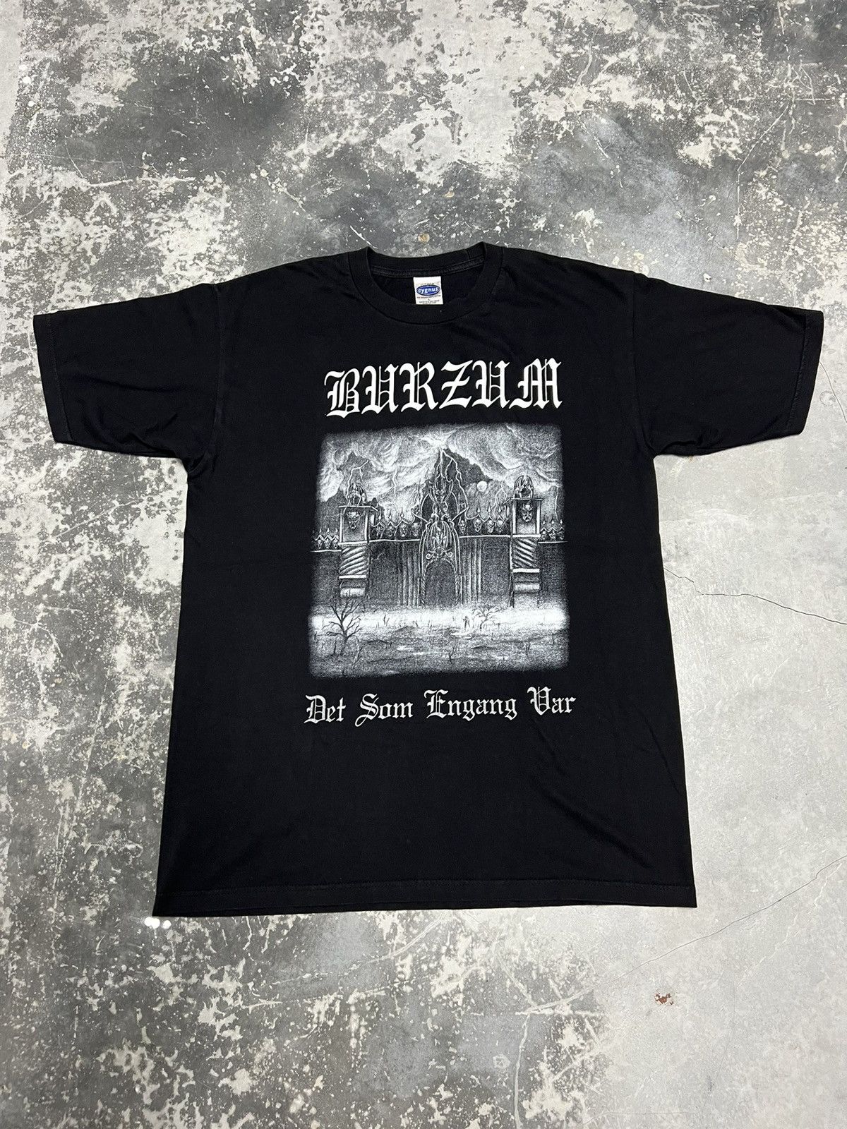 Vintage 90sBurzum Det Som Black Metal Tshirt