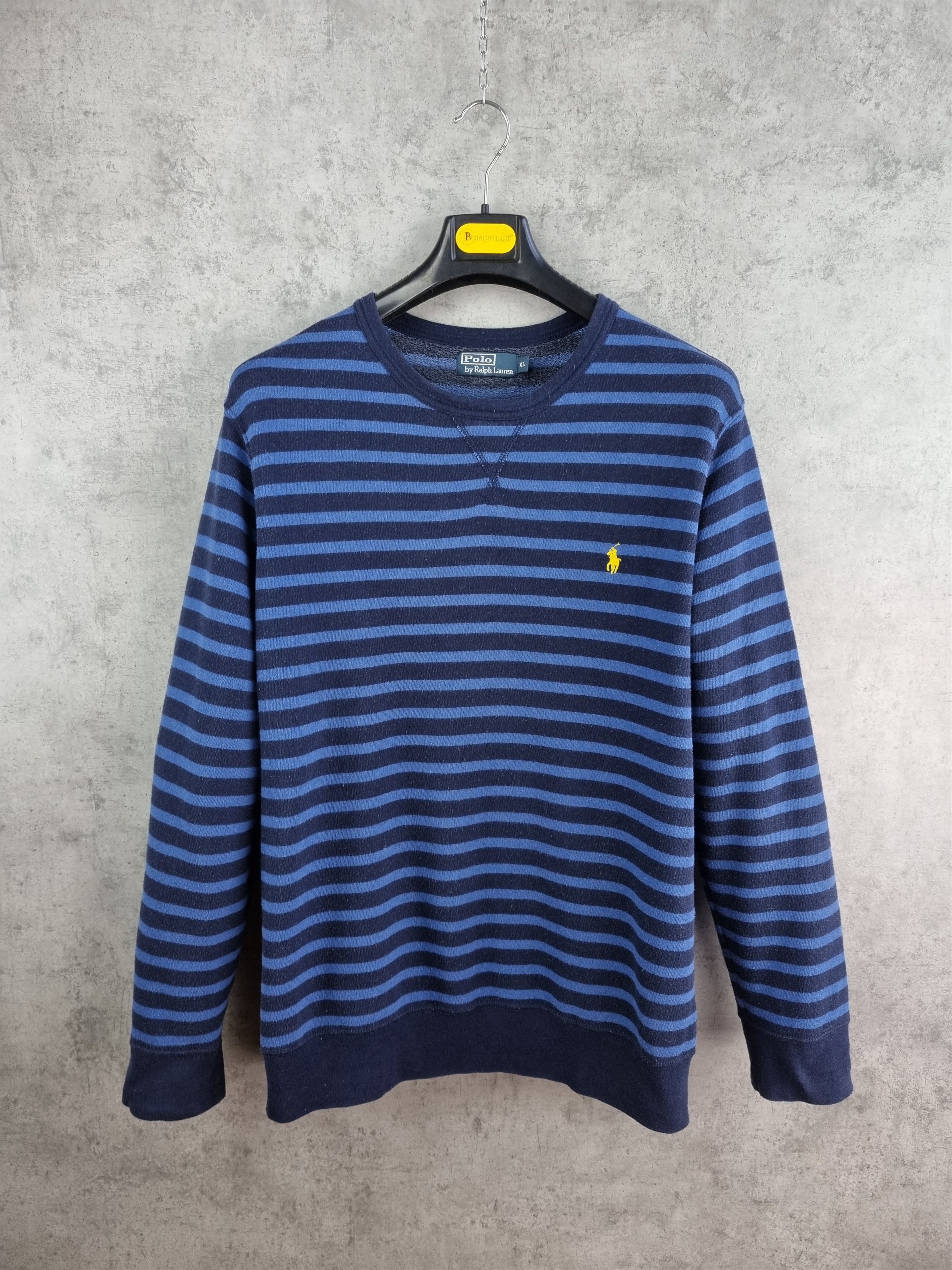 Polo Ralph Lauren × Ralph Lauren Sport Rare Polo Ralph Lauren Striped Light Sweater Size US XL / EU 56 / 4 - 1 Thumbnail