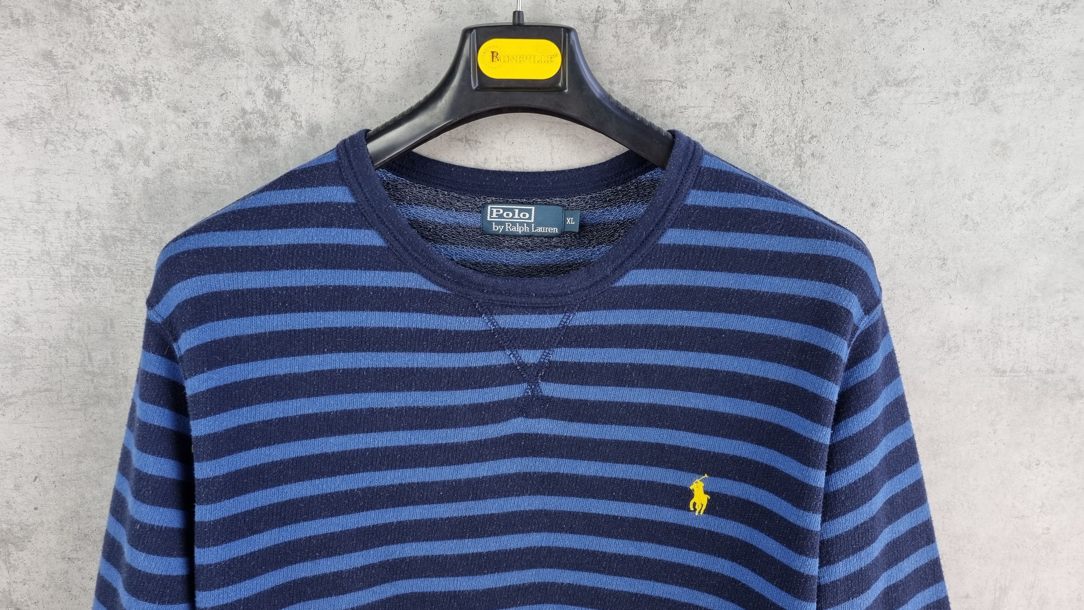 Polo Ralph Lauren × Ralph Lauren Sport Rare Polo Ralph Lauren Striped Light Sweater Size US XL / EU 56 / 4 - 2 Thumbnail