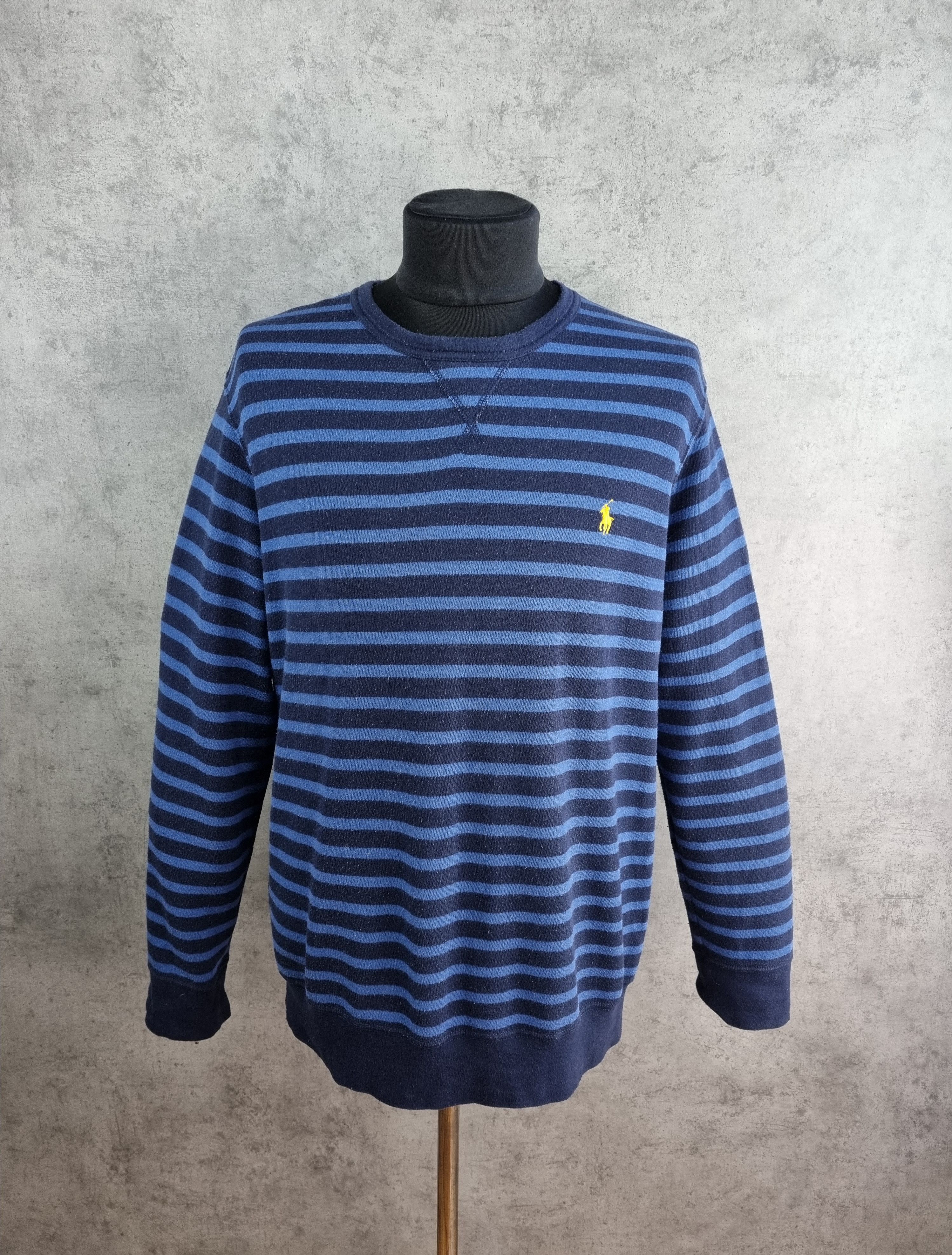 Polo Ralph Lauren × Ralph Lauren Sport Rare Polo Ralph Lauren Striped Light Sweater Size US XL / EU 56 / 4 - 4 Thumbnail
