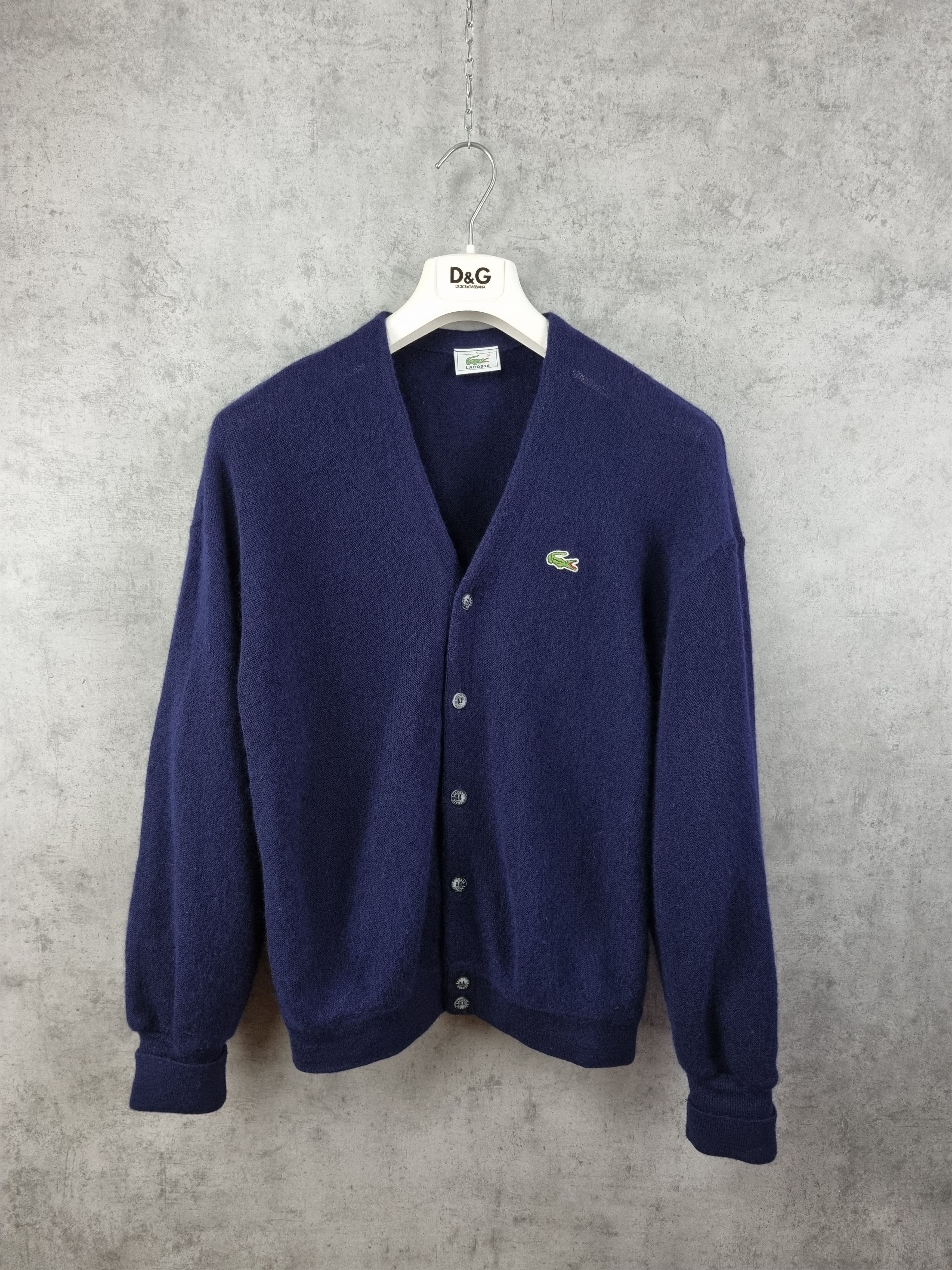Lacoste 90s Lacoste Chemise Wool Navy Cardigan Size US S / EU 44-46 / 1 - 2 Thumbnail