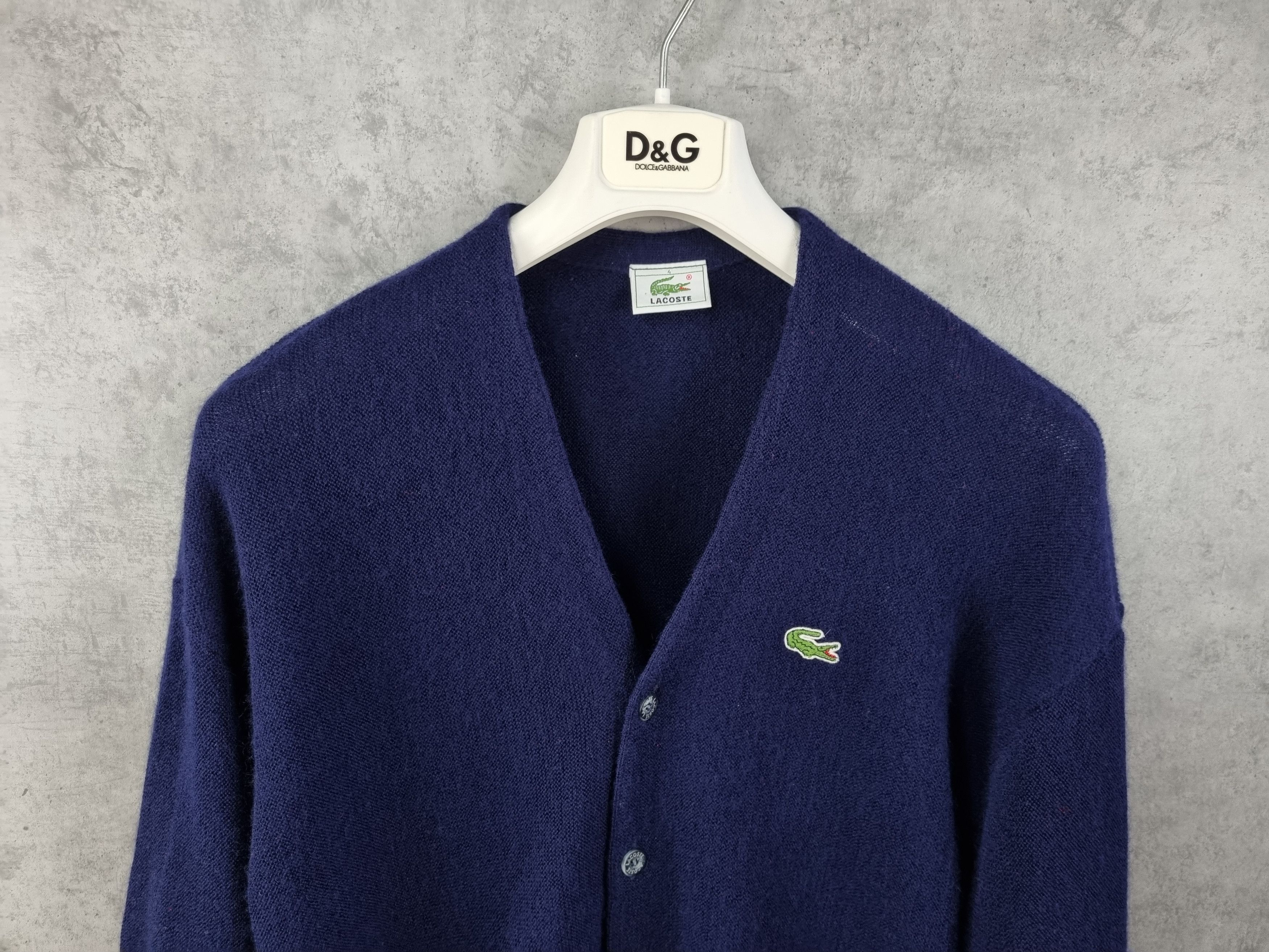 Lacoste 90s Lacoste Chemise Wool Navy Cardigan Size US S / EU 44-46 / 1 - 7 Thumbnail