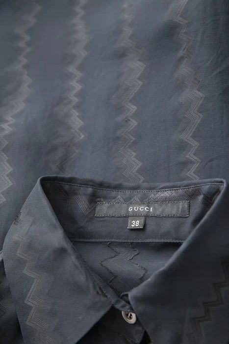 Gucci SS00 zig zag shirt Size US XXS / EU 40 - 7 Thumbnail