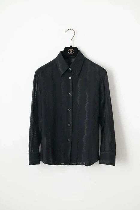 Gucci SS00 zig zag shirt Size US XXS / EU 40 - 1 Thumbnail