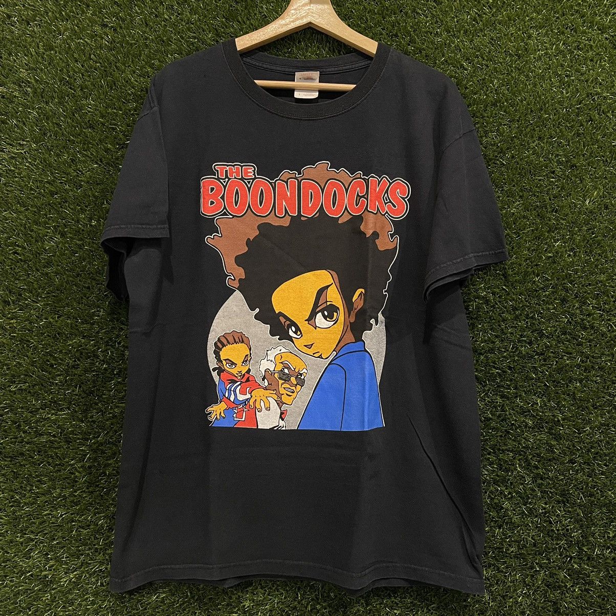 image of Vintage Boondocks Rap Style Tee in Black, Men's (Size Large)