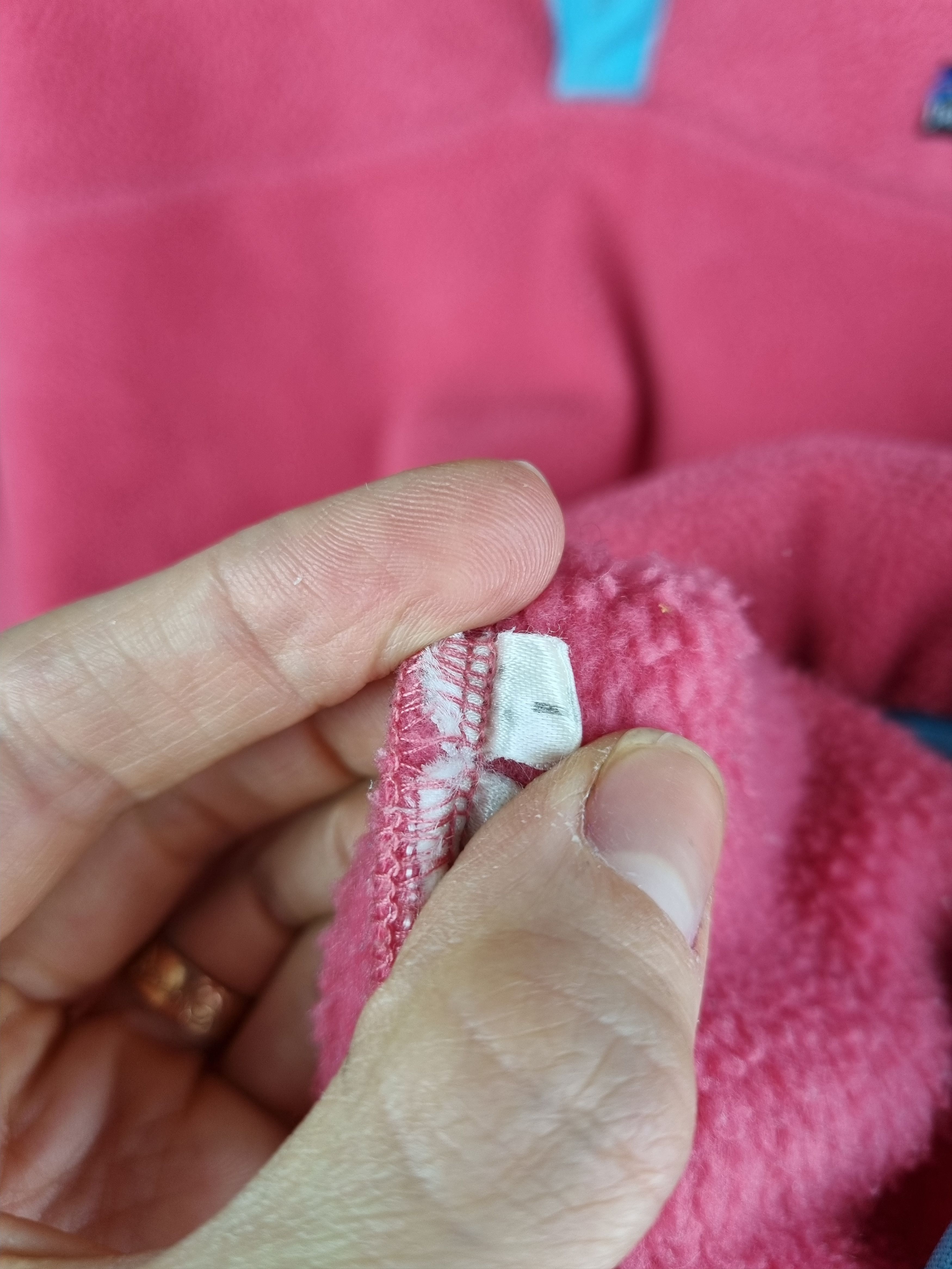 Patagonia × Vintage 90s Rare Patagonia Pink Soft Fleece Pullover Size L / US 10 / IT 46 - 9 Thumbnail
