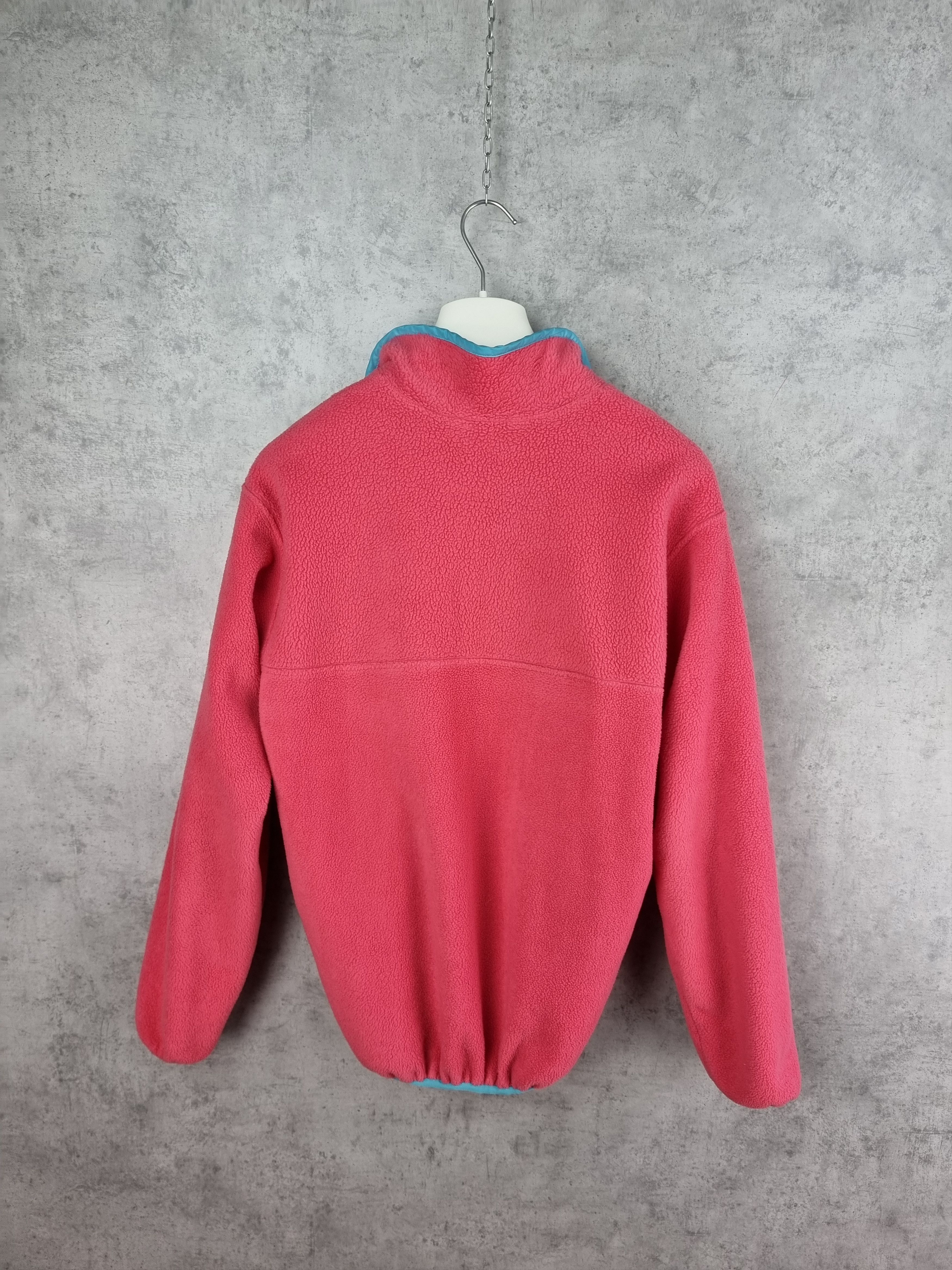 Patagonia × Vintage 90s Rare Patagonia Pink Soft Fleece Pullover Size L / US 10 / IT 46 - 5 Thumbnail