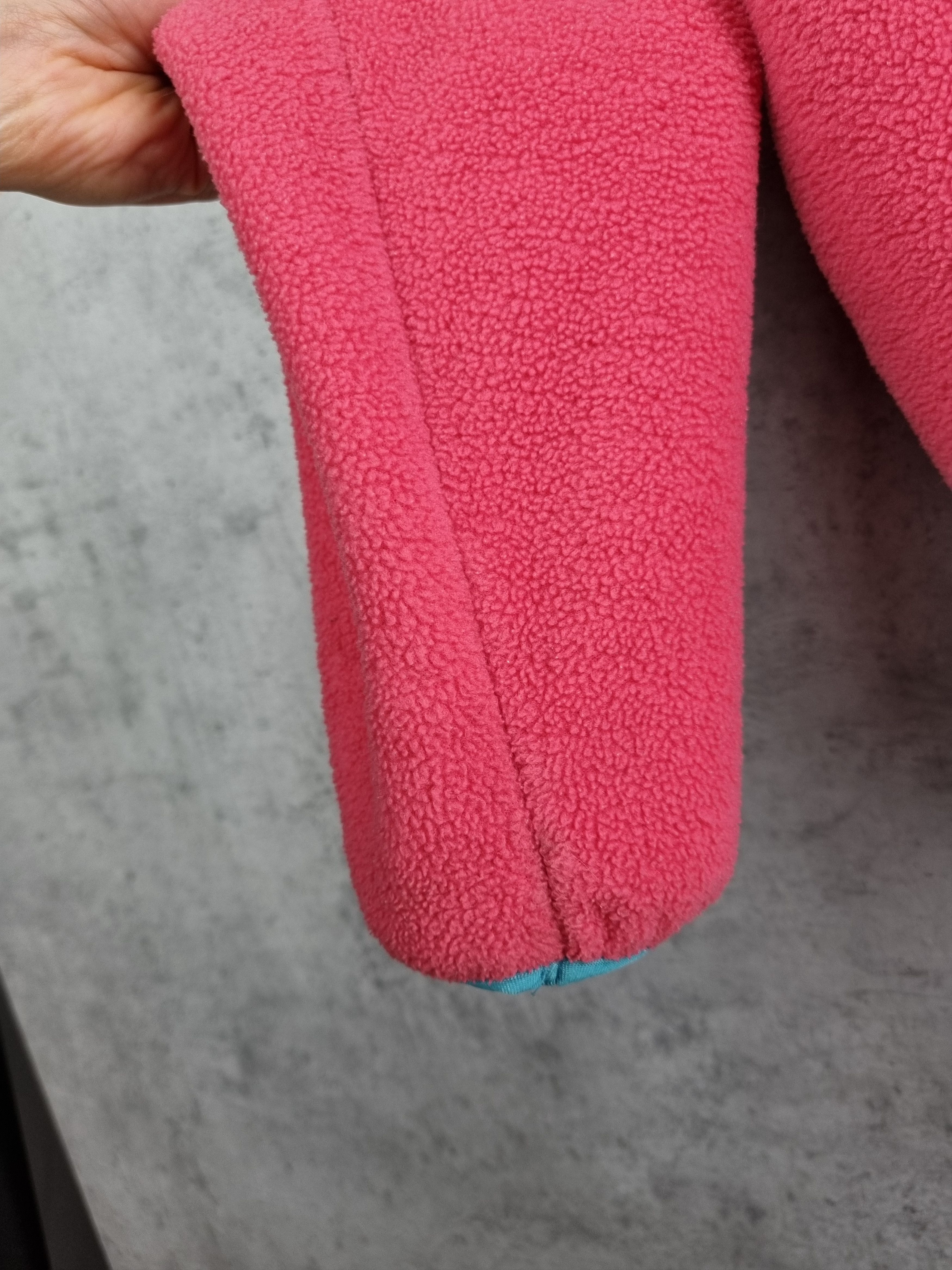 Patagonia × Vintage 90s Rare Patagonia Pink Soft Fleece Pullover Size L / US 10 / IT 46 - 10 Thumbnail