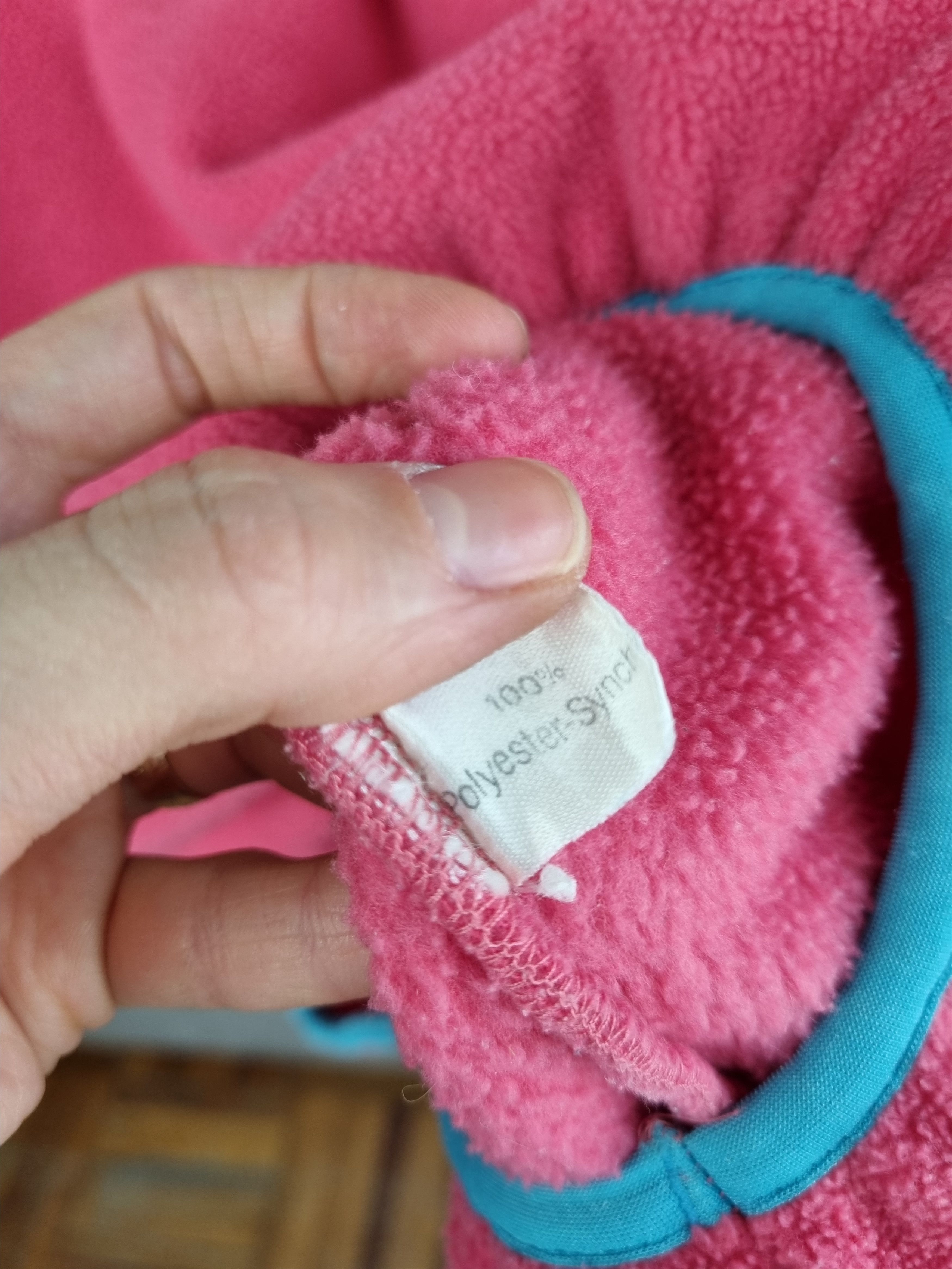 Patagonia × Vintage 90s Rare Patagonia Pink Soft Fleece Pullover Size L / US 10 / IT 46 - 8 Thumbnail