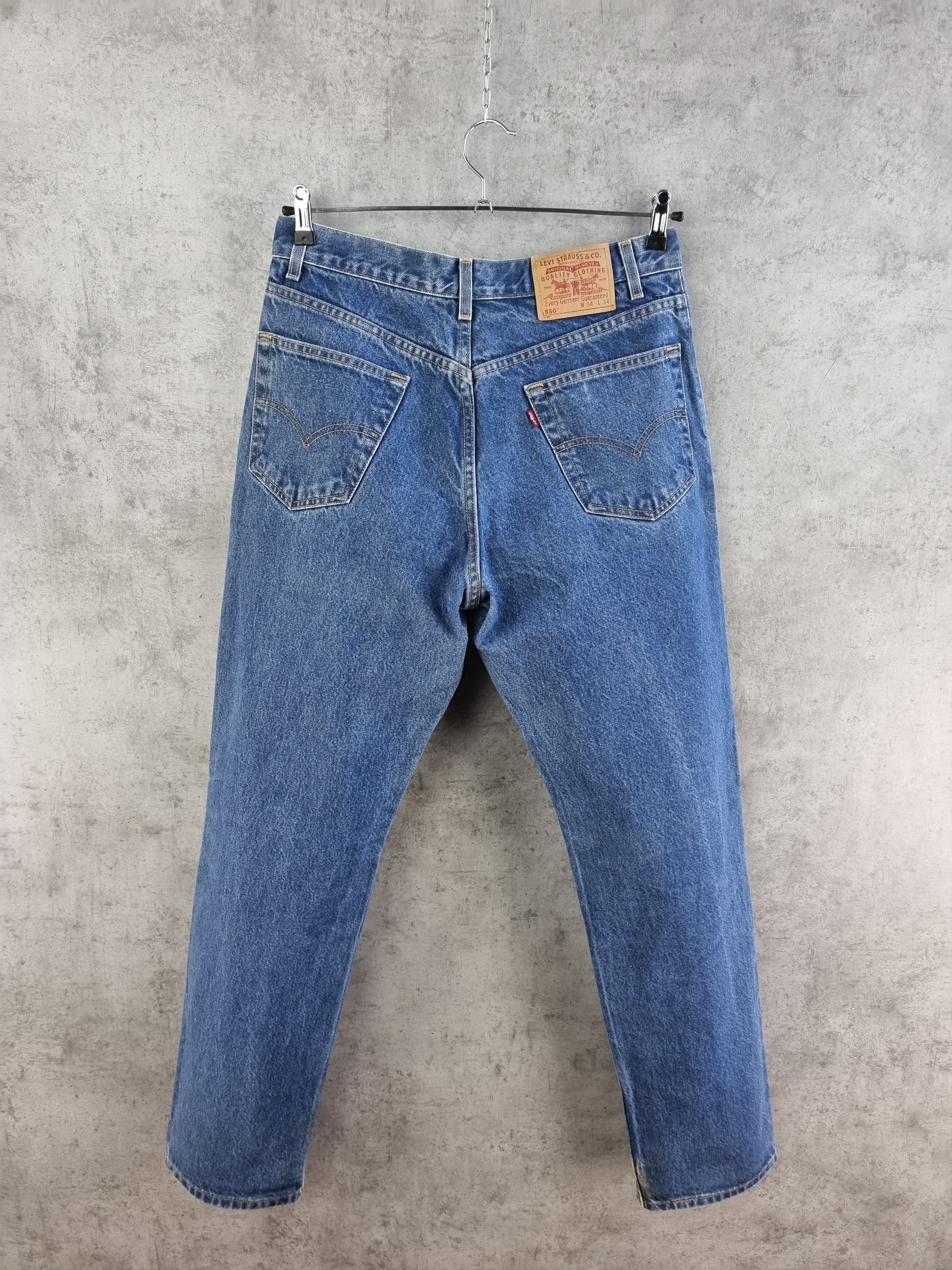 Levi's × Levi's Vintage Clothing 80s LEVIS 550 Made in USA Denim Jeans Chrome hearts Style Size US 33 - 3 Thumbnail