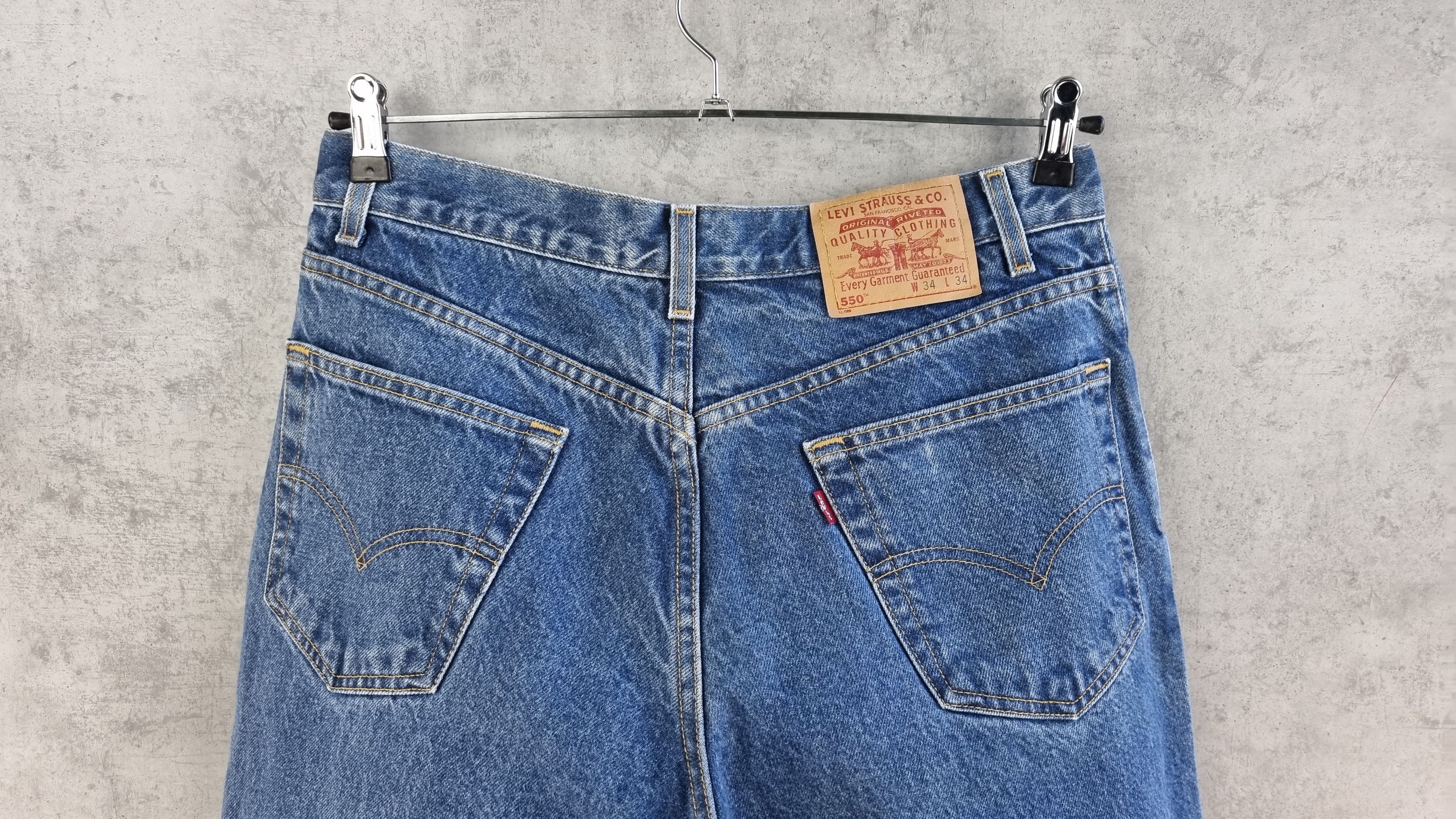 Levi's × Levi's Vintage Clothing 80s LEVIS 550 Made in USA Denim Jeans Chrome hearts Style Size US 33 - 7 Thumbnail