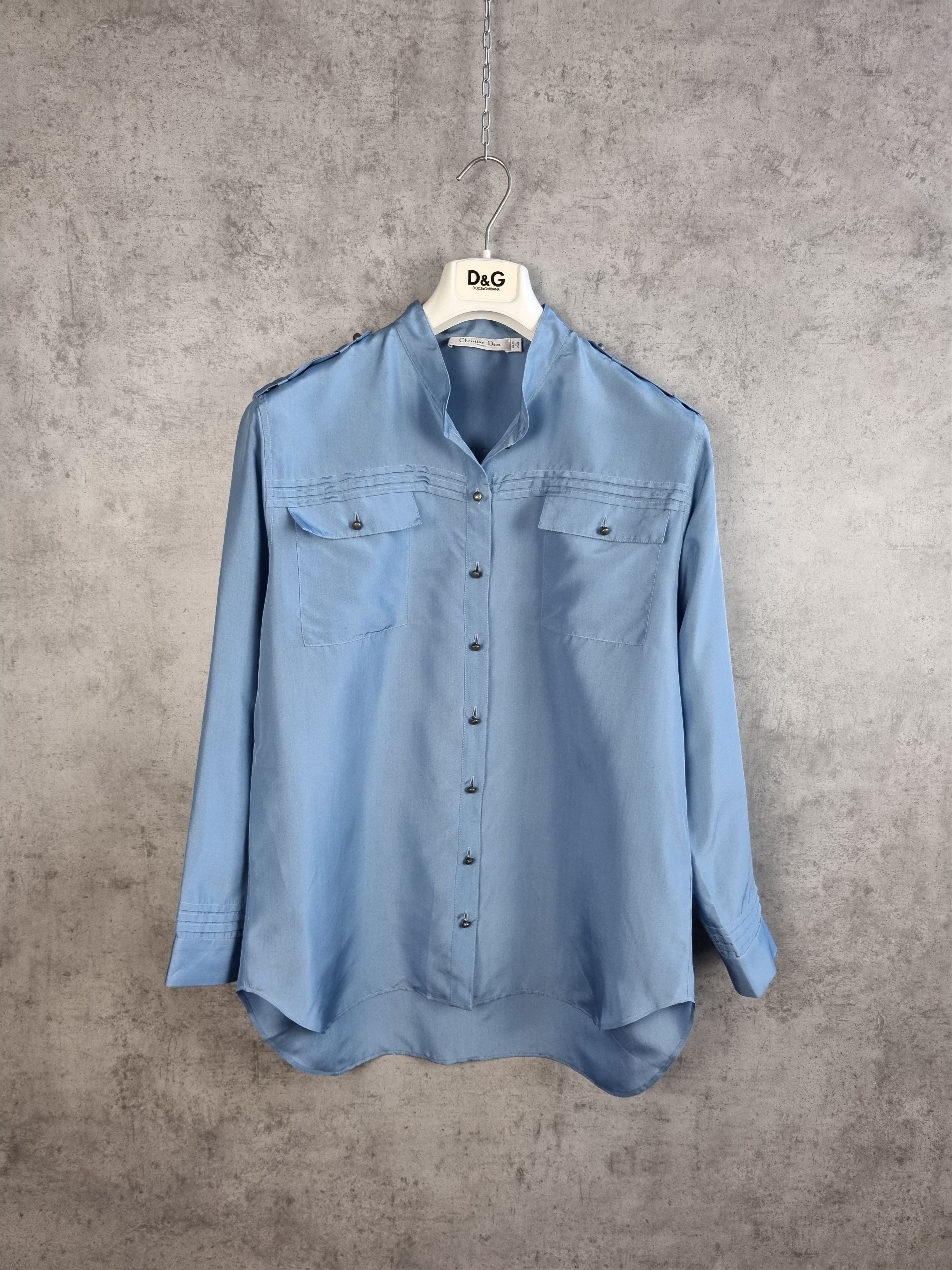 Christian Dior Monsieur × Vintage 90s Christian Dior Silk Vintage Luxury Shirt Size M / US 6-8 / IT 42-44 - 1 Thumbnail