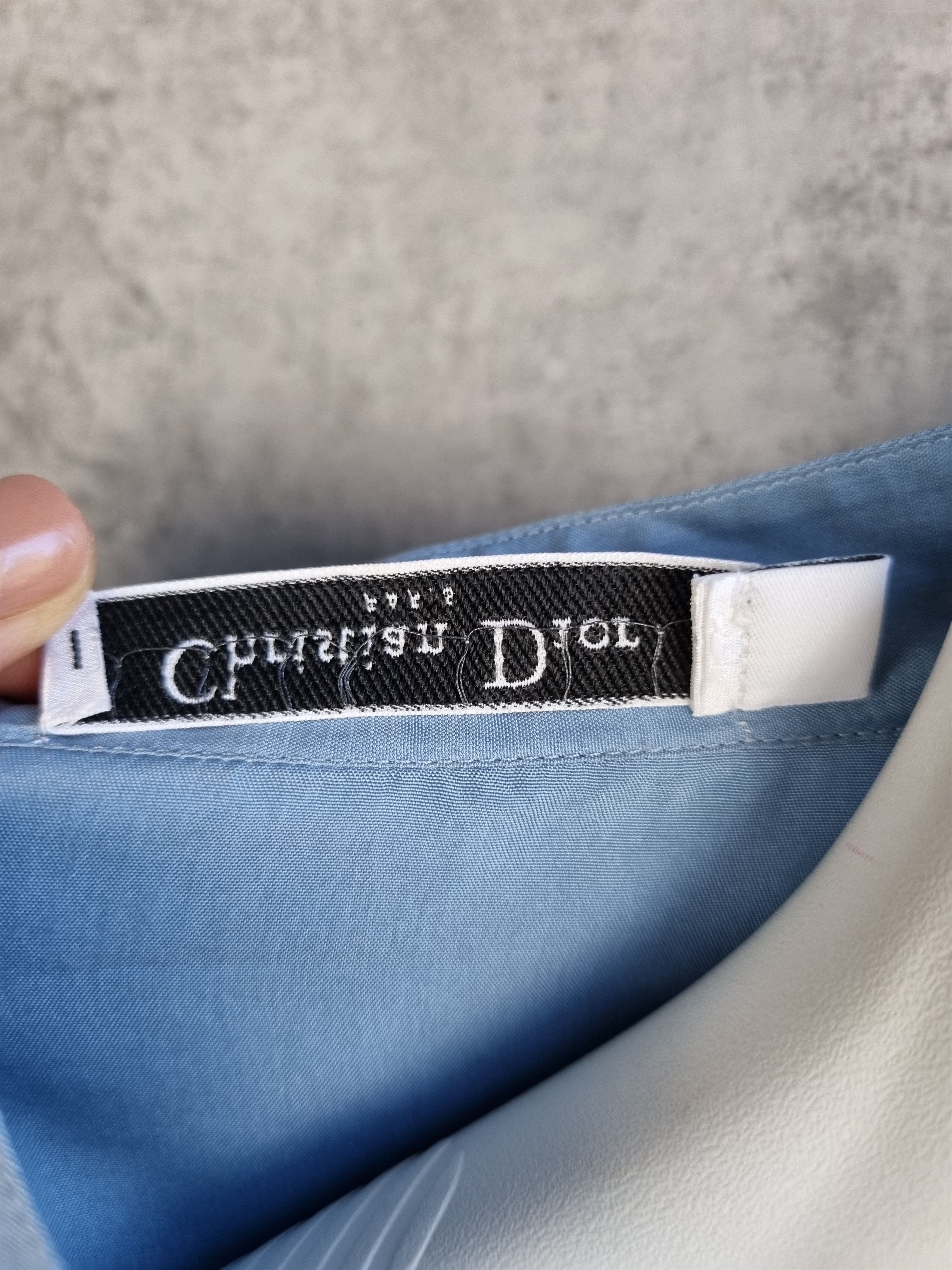 Christian Dior Monsieur × Vintage 90s Christian Dior Silk Vintage Luxury Shirt Size M / US 6-8 / IT 42-44 - 7 Thumbnail