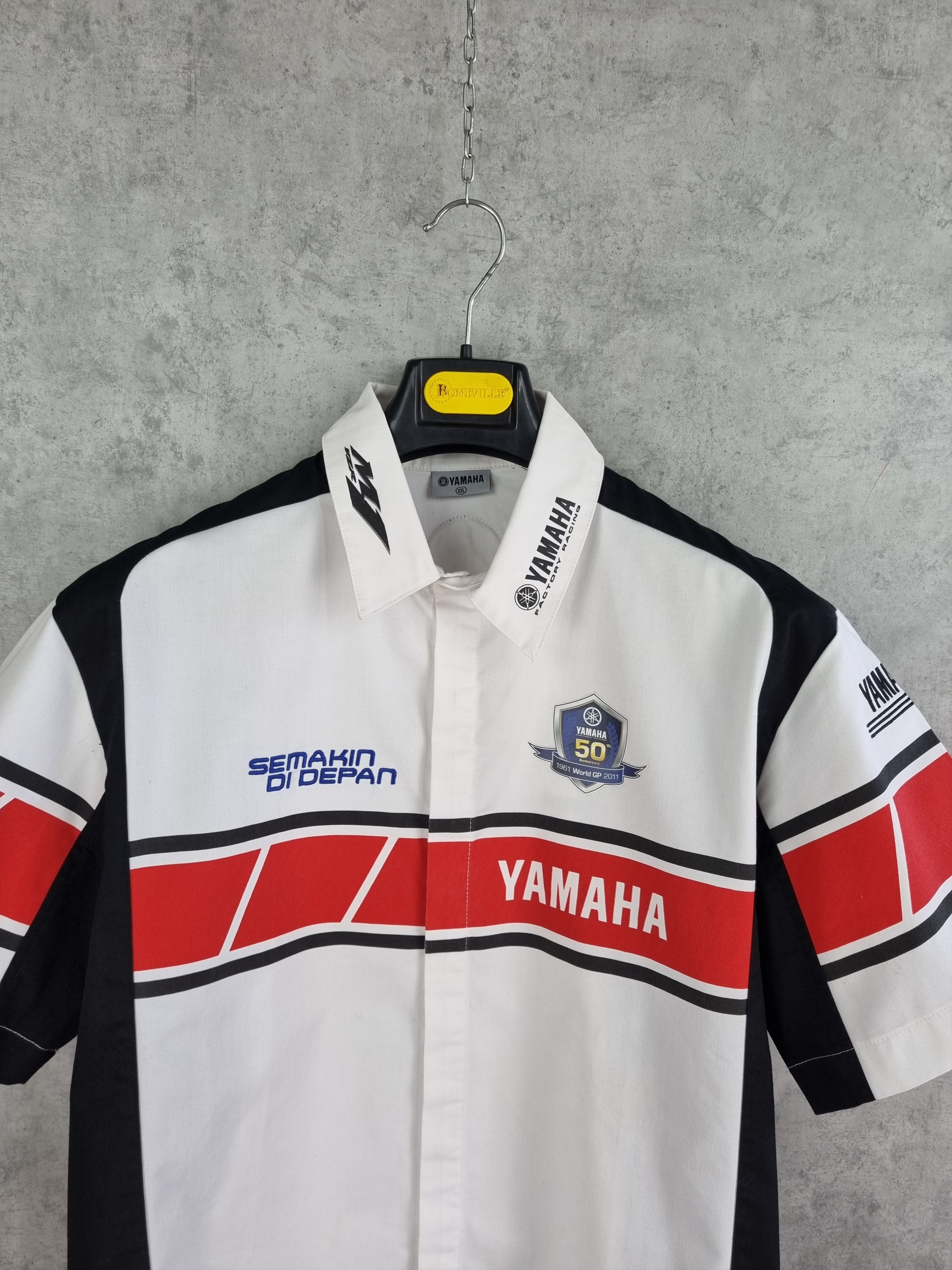 Formula 1 × Yamaha Rare YAMAHA big logo shirt 50 years anniversary Size US XL / EU 56 / 4 - 3 Thumbnail
