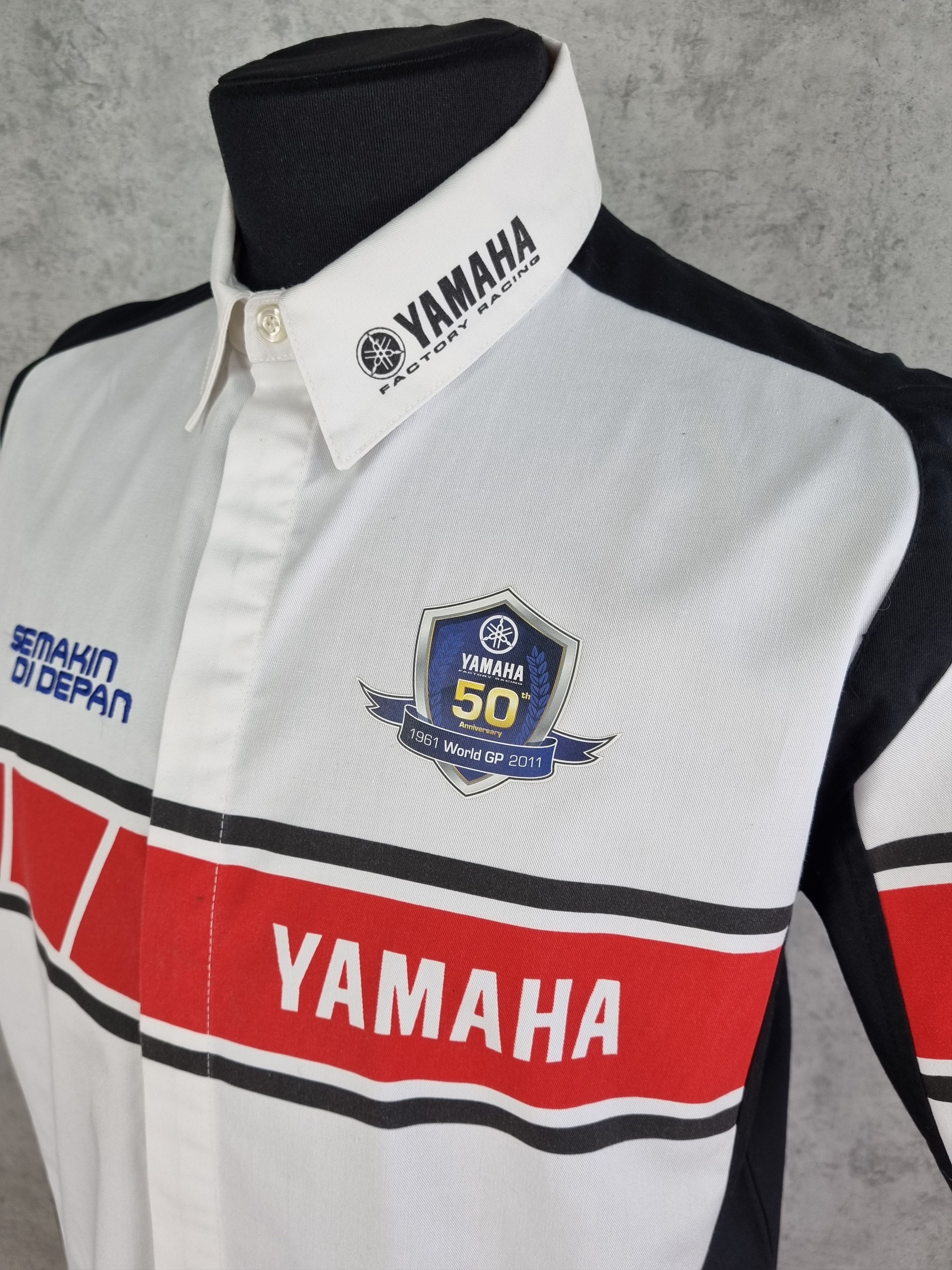Formula 1 × Yamaha Rare YAMAHA big logo shirt 50 years anniversary Size US XL / EU 56 / 4 - 2 Thumbnail