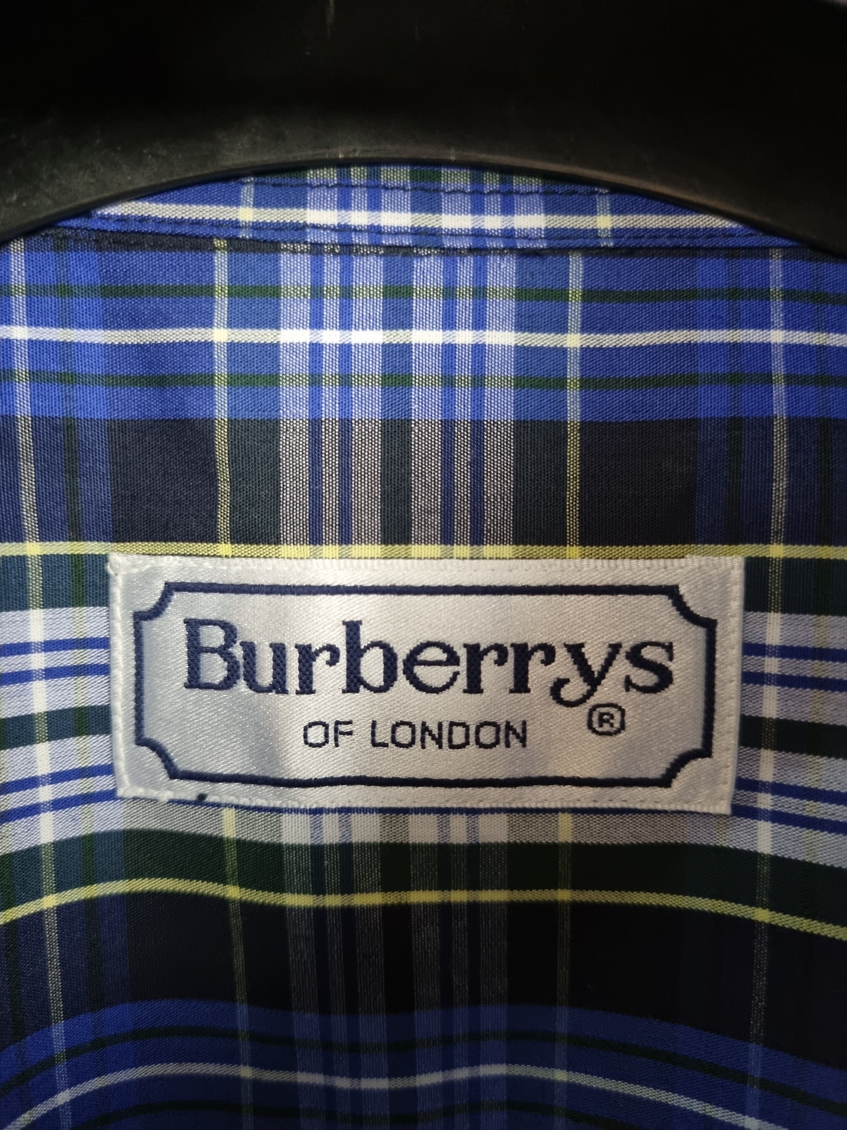Vintage 80s Burberrys Plaid Nova Check Gold Buttons Shirt Size US M / EU 48-50 / 2 - 13 Thumbnail