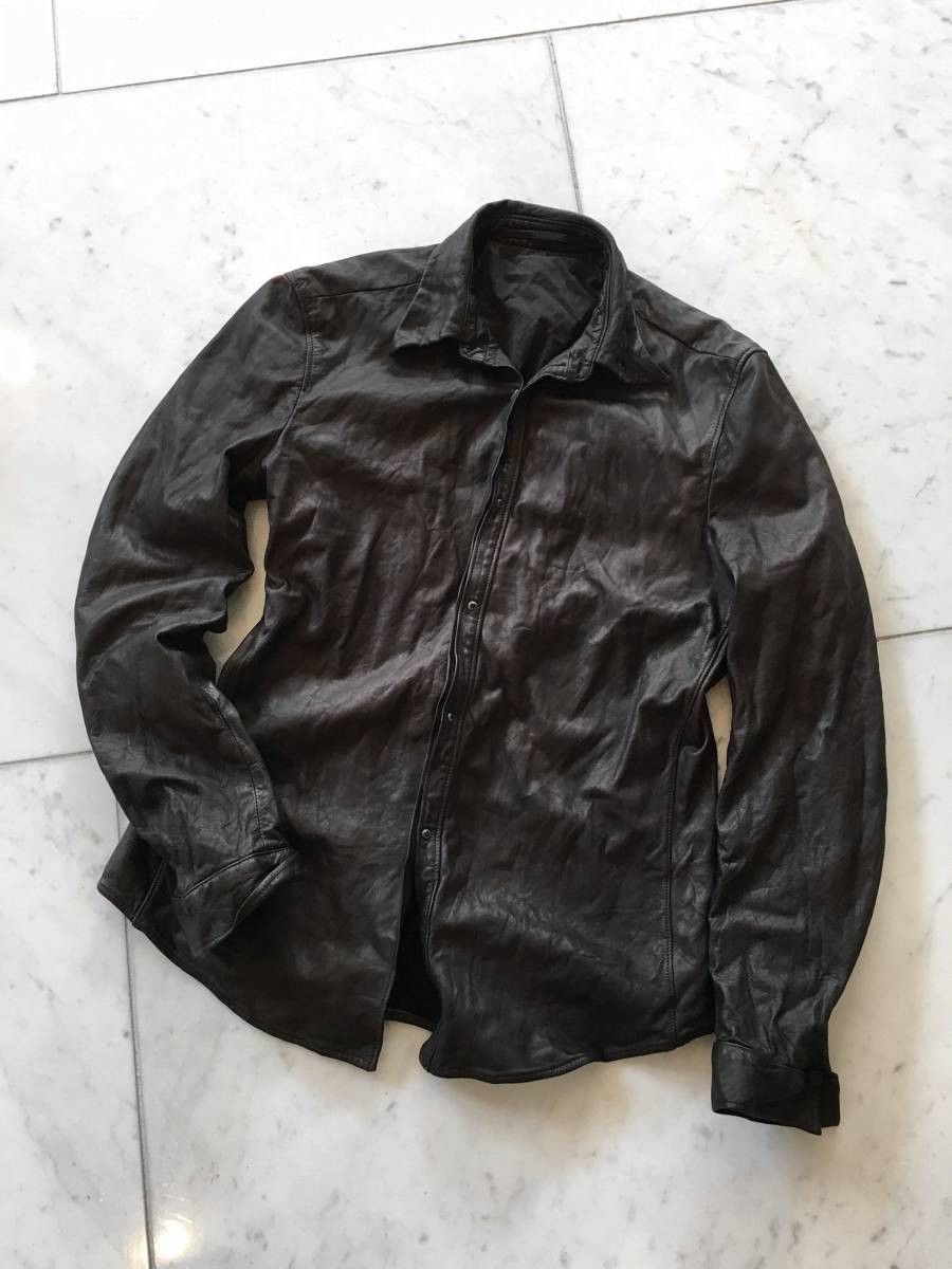 Carpe Diem Work of 2001 sz 3 Leather Shirt | Grailed