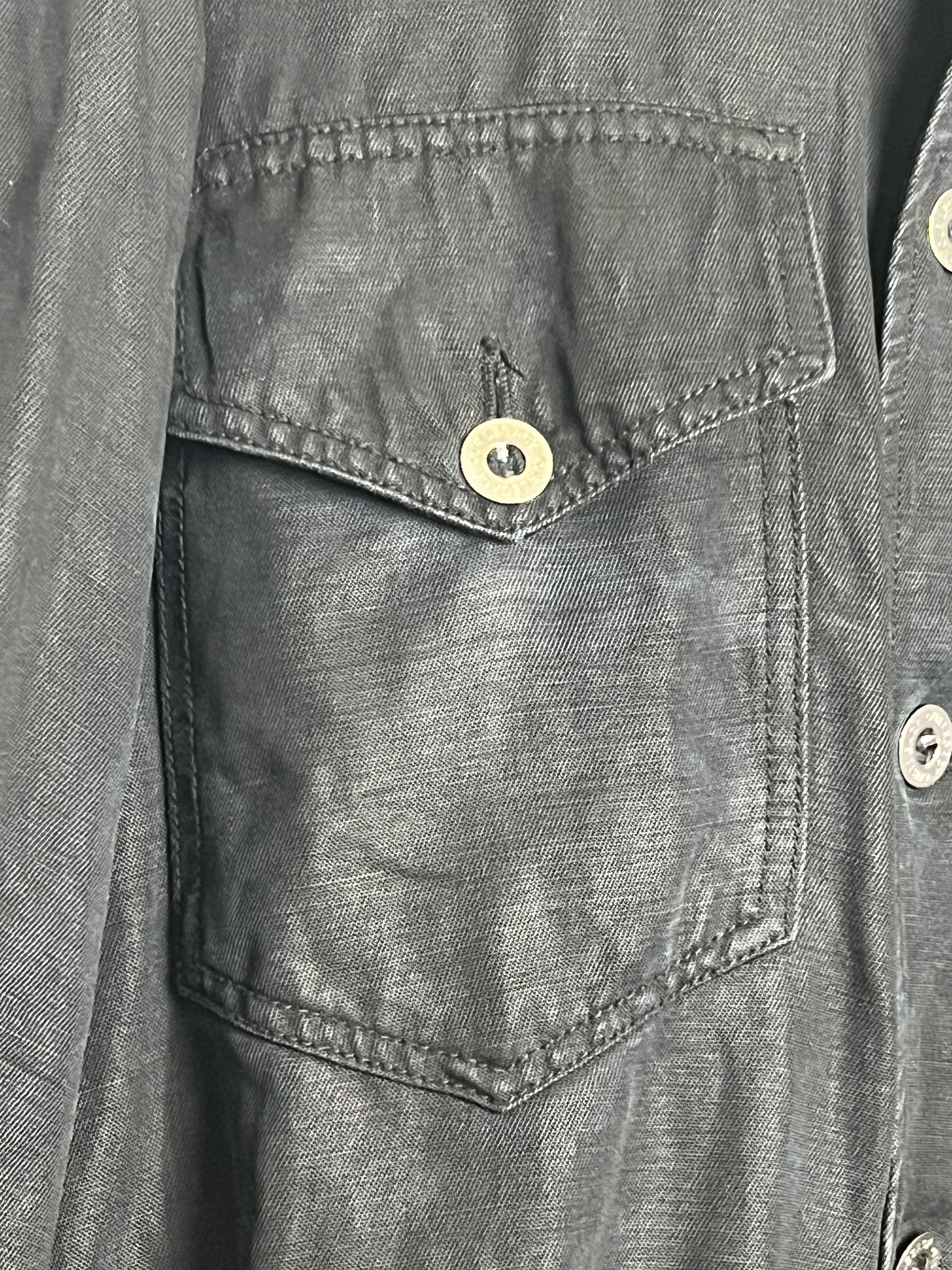 Our Legacy Decon Liquid Black Denim Over Shirt Size US M / EU 48-50 / 2 - 3 Thumbnail