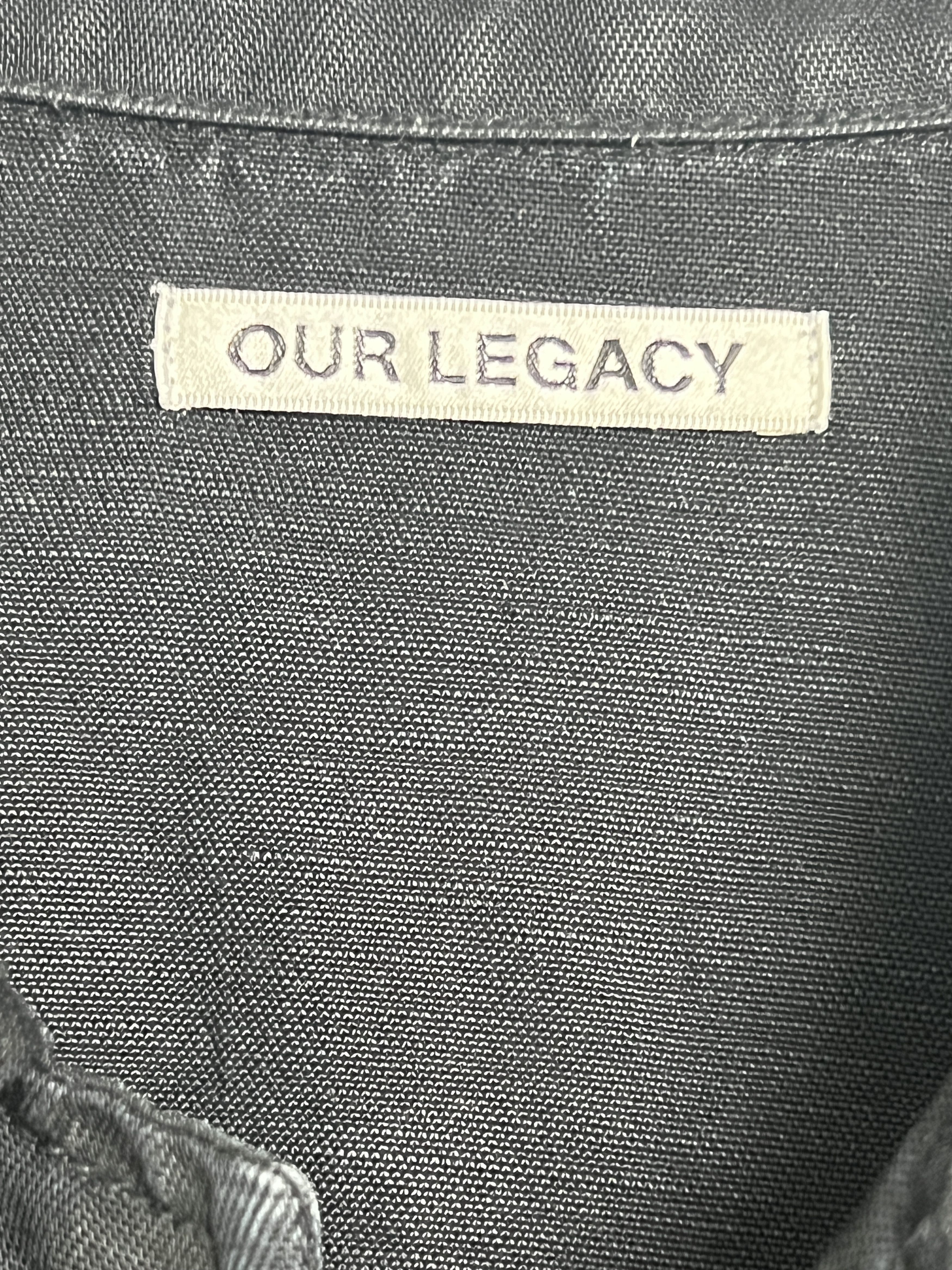 Our Legacy Decon Liquid Black Denim Over Shirt Size US M / EU 48-50 / 2 - 4 Thumbnail