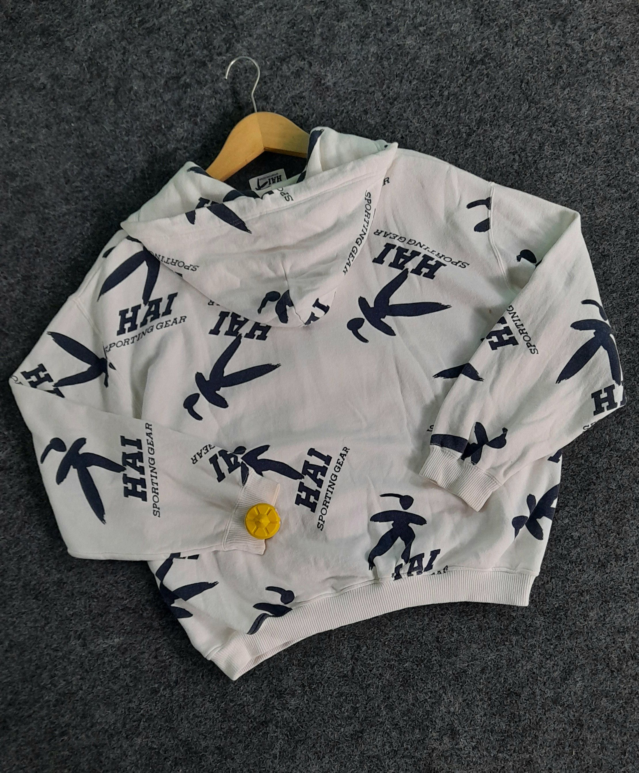 image of Issey Issey Miyake × Hai Sporting Gear Sweathoodie in White, Men's (Size Medium)