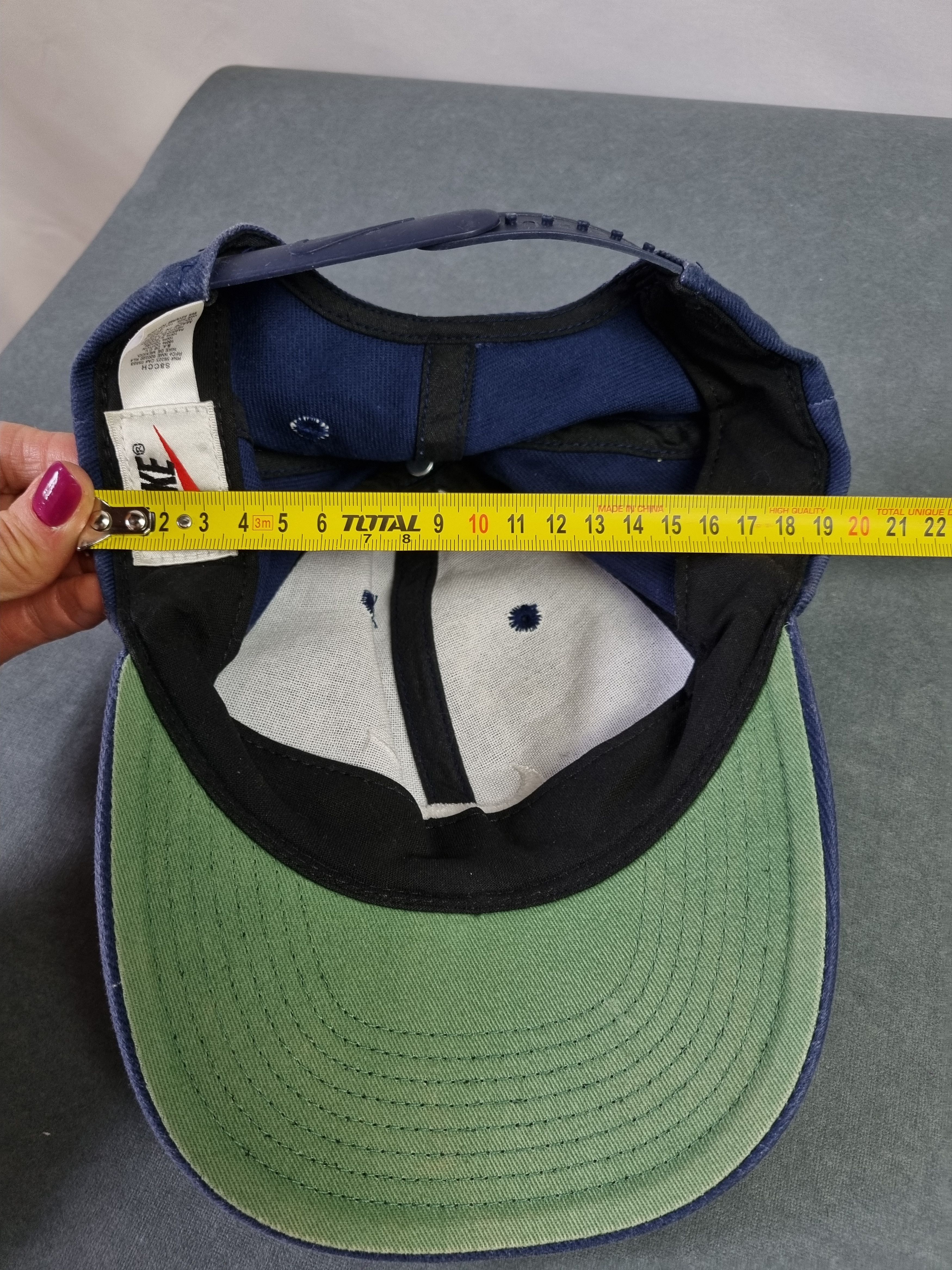 Nike × Vintage 90s NIKE Swoosh Thrashed Faded Vintage Cap Skate Size ONE SIZE - 11 Thumbnail
