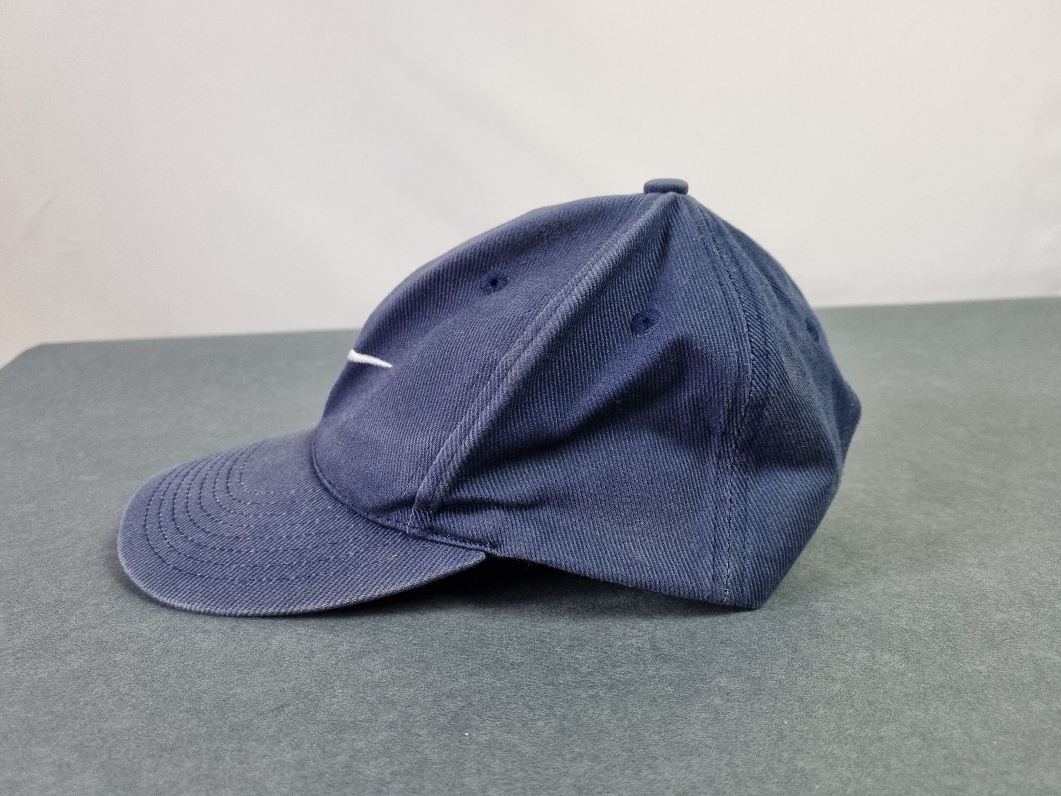 Nike × Vintage 90s NIKE Swoosh Thrashed Faded Vintage Cap Skate Size ONE SIZE - 8 Thumbnail