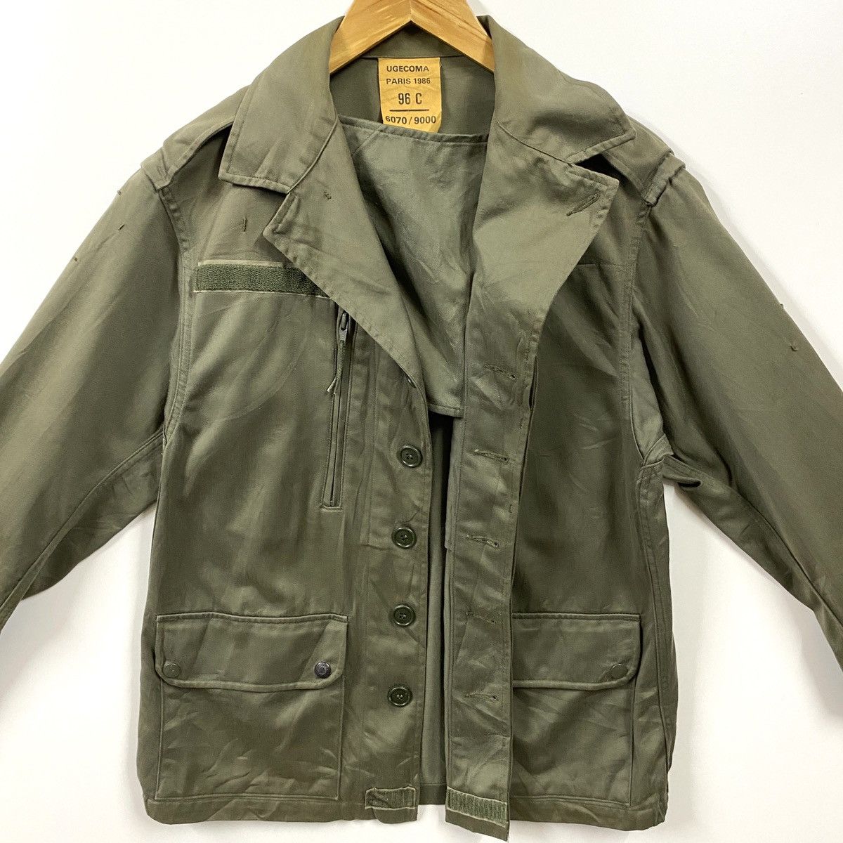 Vintage Vintage 80s Ugecoma Military Jacket Paris French Army Size US S / EU 44-46 / 1 - 4 Thumbnail