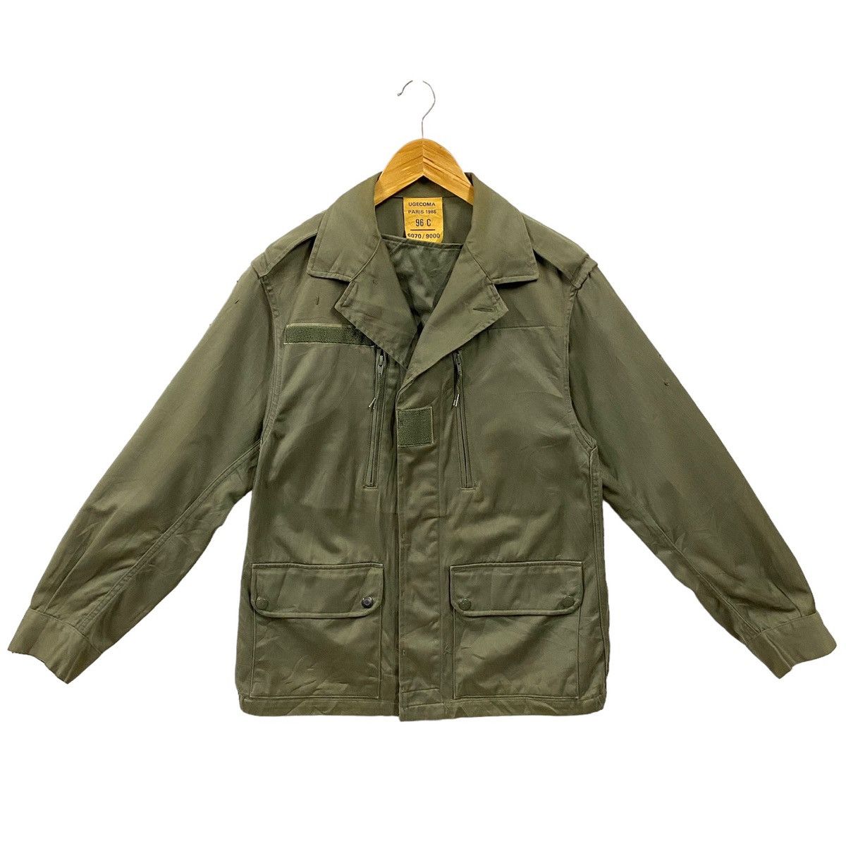 image of 80's Ugecoma Military Jacket Paris French Army in Green, Men's (Size Small)