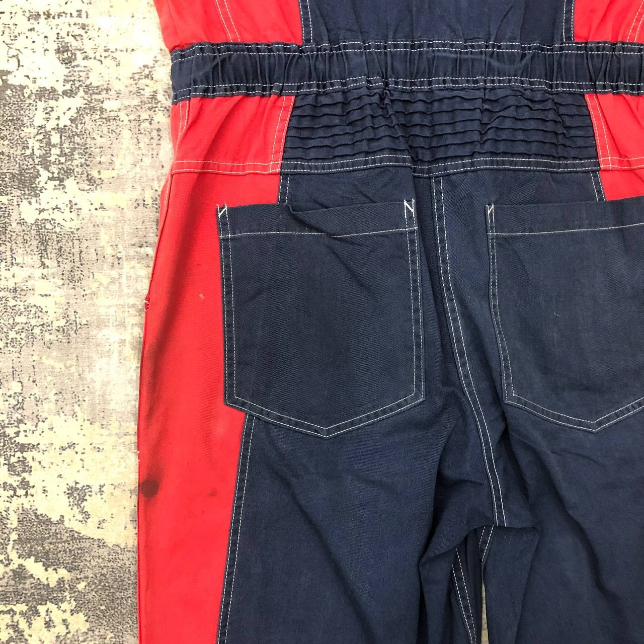 Japanese Brand P706 SUN FADED DISTRESSED DAIHATSU COVERALLS Size US XL / EU 56 / 4 - 8 Thumbnail