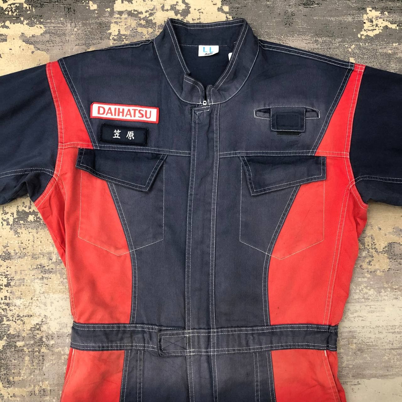 Japanese Brand P706 SUN FADED DISTRESSED DAIHATSU COVERALLS Size US XL / EU 56 / 4 - 4 Thumbnail