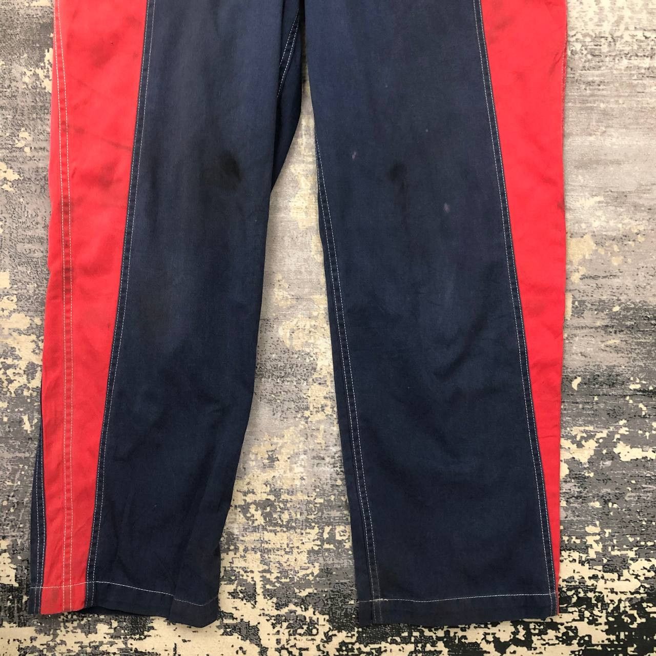 Japanese Brand P706 SUN FADED DISTRESSED DAIHATSU COVERALLS Size US XL / EU 56 / 4 - 6 Thumbnail