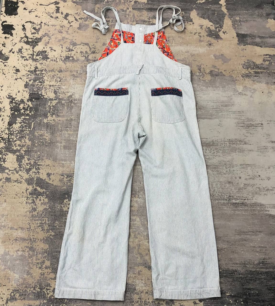 Japanese Brand P710 TITICACA ICONIC HICKORY STRIPE COVERALLS Size US 34 / EU 50 - 2 Thumbnail