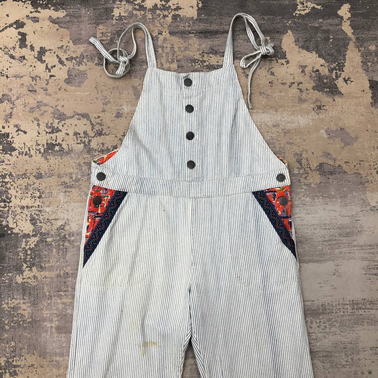 Japanese Brand P710 TITICACA ICONIC HICKORY STRIPE COVERALLS Size US 34 / EU 50 - 3 Thumbnail