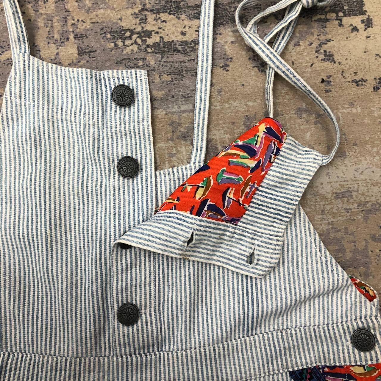Japanese Brand P710 TITICACA ICONIC HICKORY STRIPE COVERALLS Size US 34 / EU 50 - 7 Thumbnail