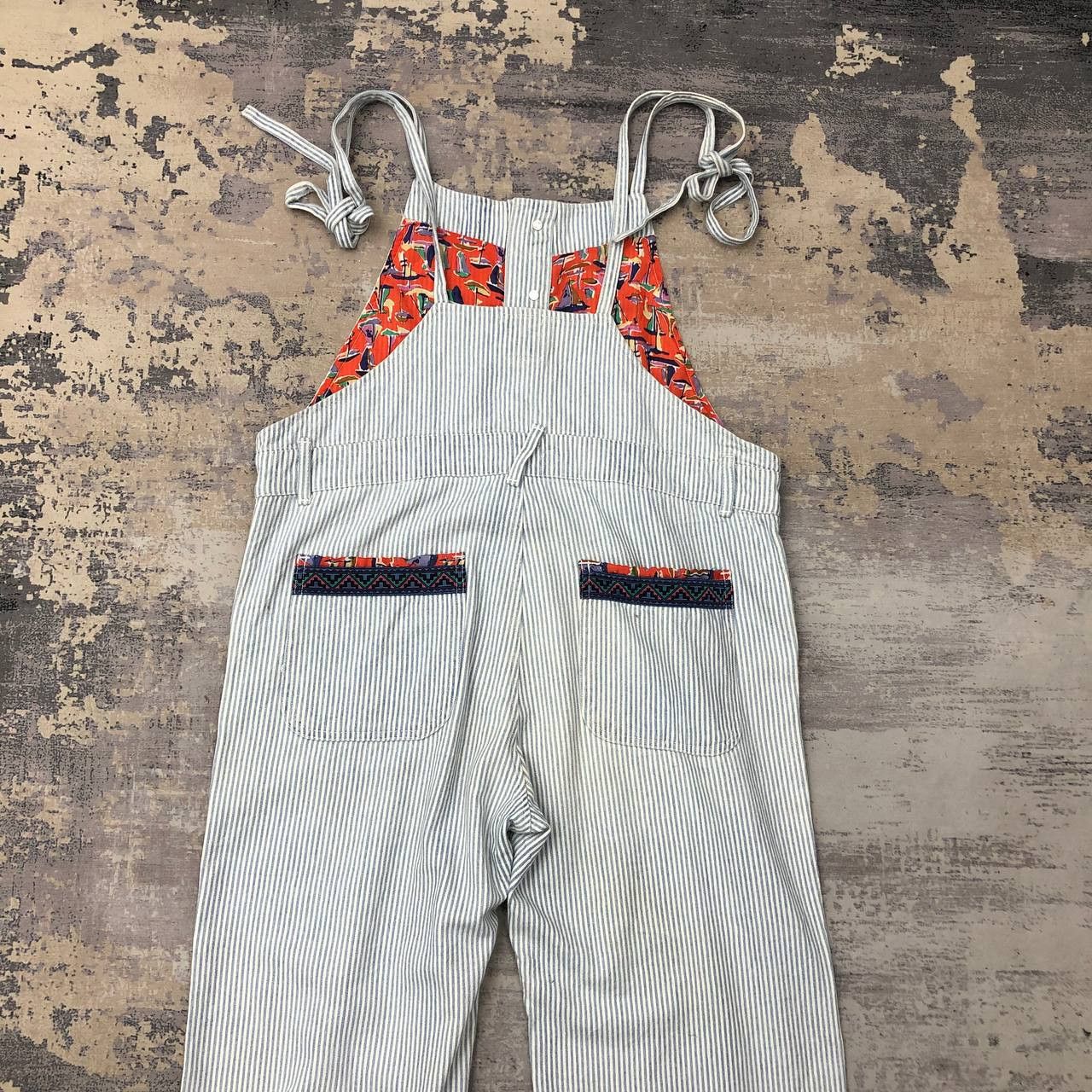 Japanese Brand P710 TITICACA ICONIC HICKORY STRIPE COVERALLS Size US 34 / EU 50 - 4 Thumbnail