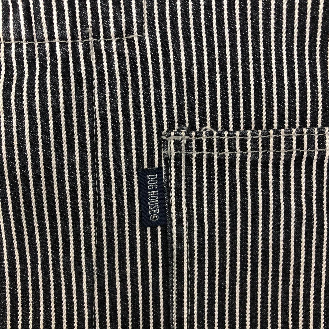 Japanese Brand P714 JAPAN DOG HOUSE ICONIC HICKORY STRIPED COVERALLS Size US L / EU 52-54 / 3 - 8 Thumbnail