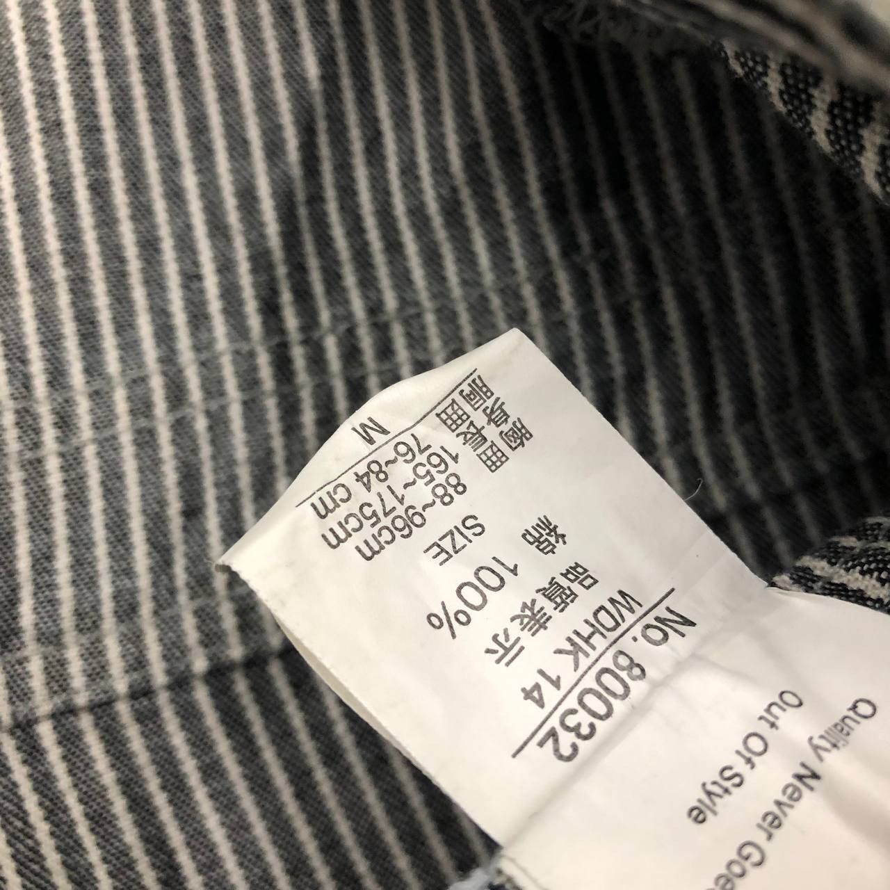 Japanese Brand P714 JAPAN DOG HOUSE ICONIC HICKORY STRIPED COVERALLS Size US L / EU 52-54 / 3 - 12 Thumbnail