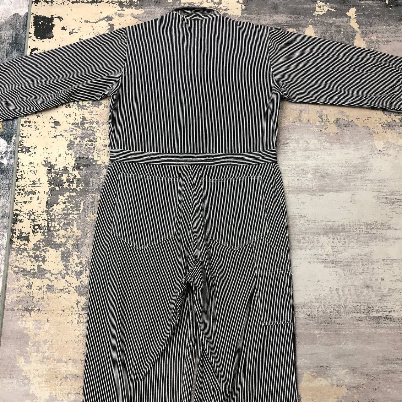 Japanese Brand P714 JAPAN DOG HOUSE ICONIC HICKORY STRIPED COVERALLS Size US L / EU 52-54 / 3 - 2 Thumbnail
