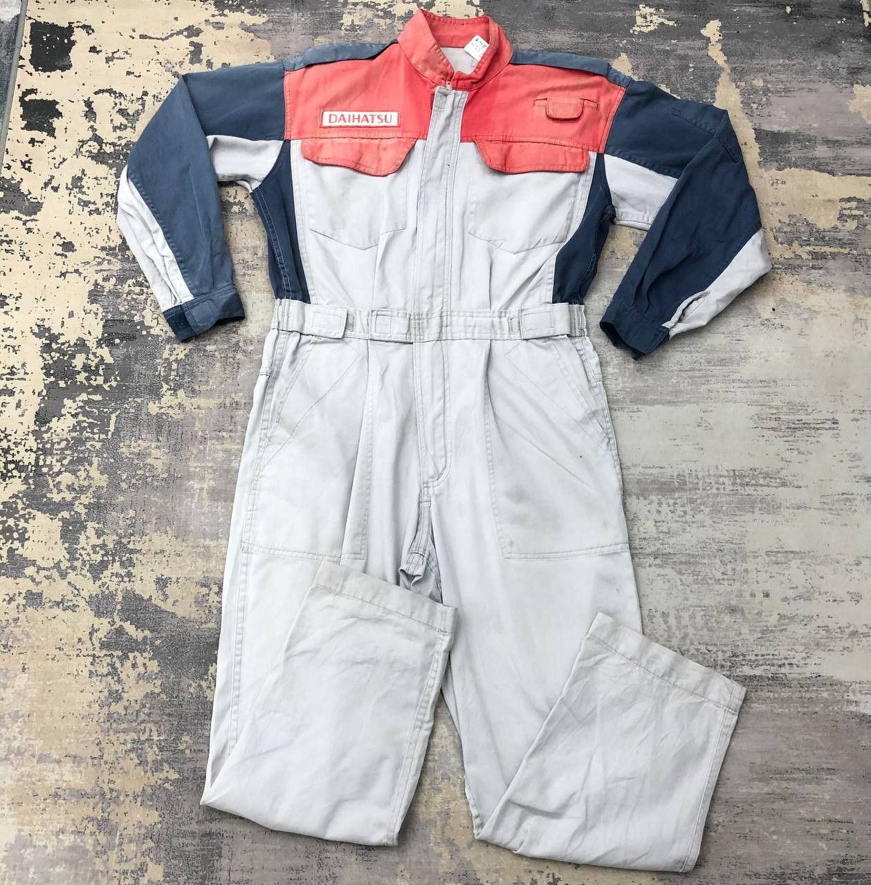 Japanese Brand P721 SUN FADED DAIHATSU COVERALLS Size US L / EU 52-54 / 3 - 1 Thumbnail