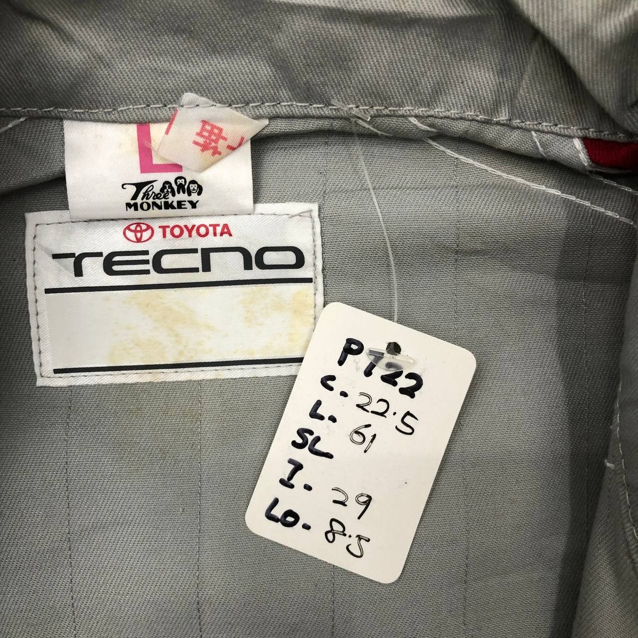 Japanese Brand P722 TOYOTA TECHNO COVERALLS Size US L / EU 52-54 / 3 - 11 Thumbnail
