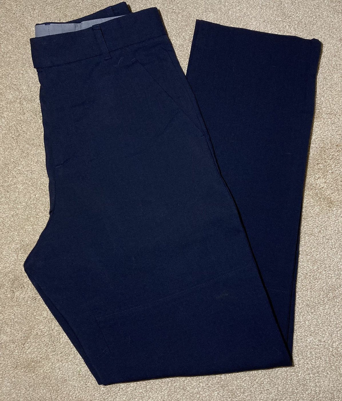 image of Ss18 Martine Rose Navy Suit Pants Cotton Blue 2018 Slacks, Men's (Size 30)