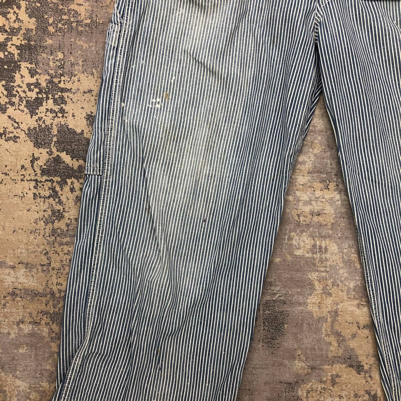 Lee × Vintage P728 VTG LEE ICONIC HICKORY STRIPRED RIPPED COVERALLS Size US 36 / EU 52 - 10 Thumbnail