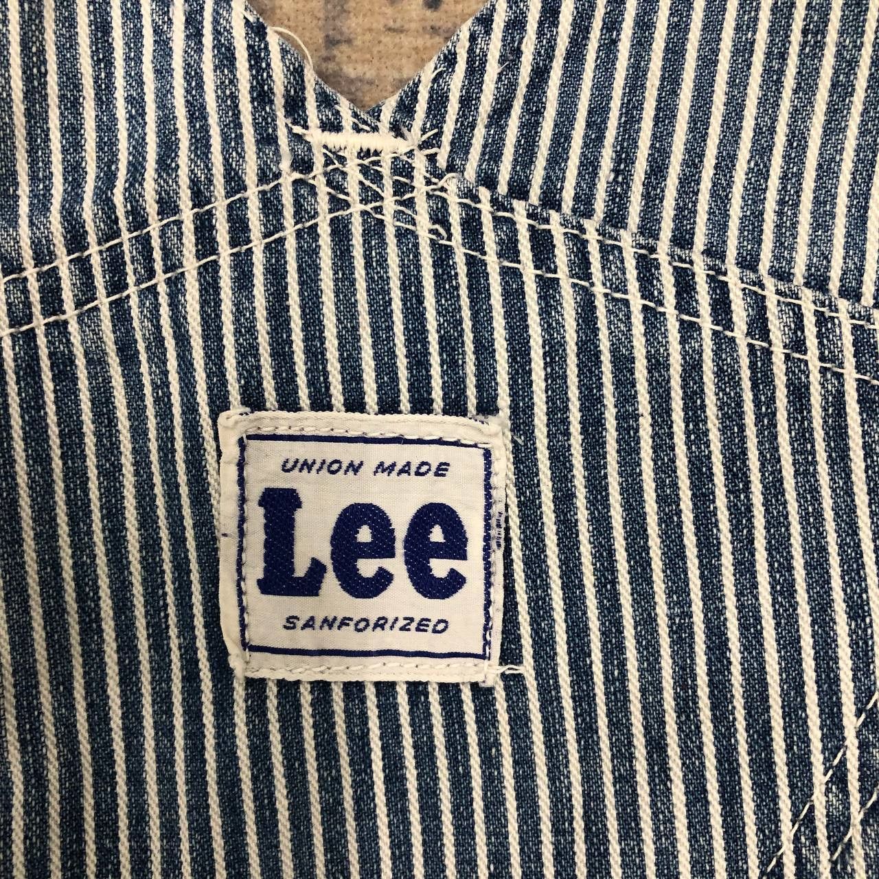 Lee × Vintage P728 VTG LEE ICONIC HICKORY STRIPRED RIPPED COVERALLS Size US 36 / EU 52 - 6 Thumbnail