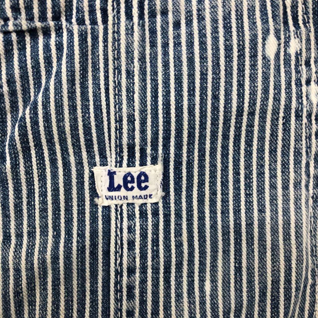 Lee × Vintage P728 VTG LEE ICONIC HICKORY STRIPRED RIPPED COVERALLS Size US 36 / EU 52 - 7 Thumbnail