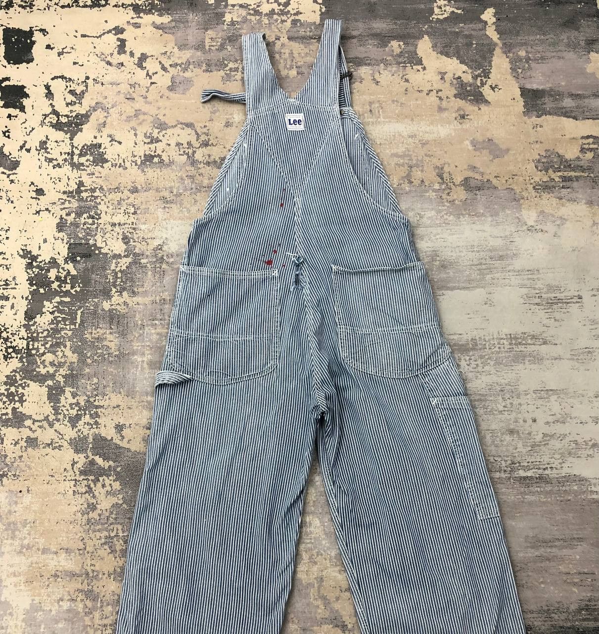 Lee × Vintage P728 VTG LEE ICONIC HICKORY STRIPRED RIPPED COVERALLS Size US 36 / EU 52 - 3 Thumbnail